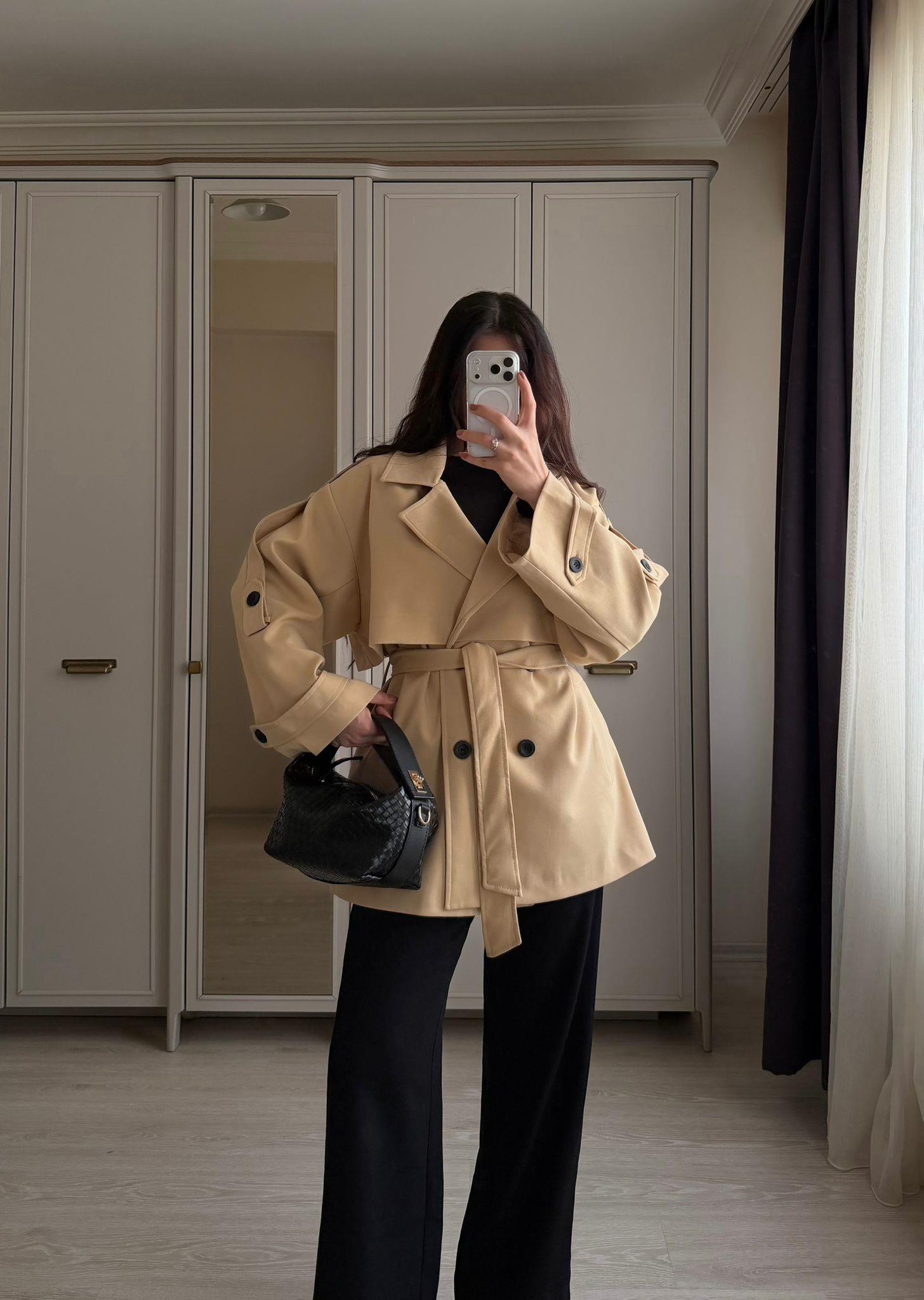 Rue Apoletli Ara Boy Premium Trençkot Bej