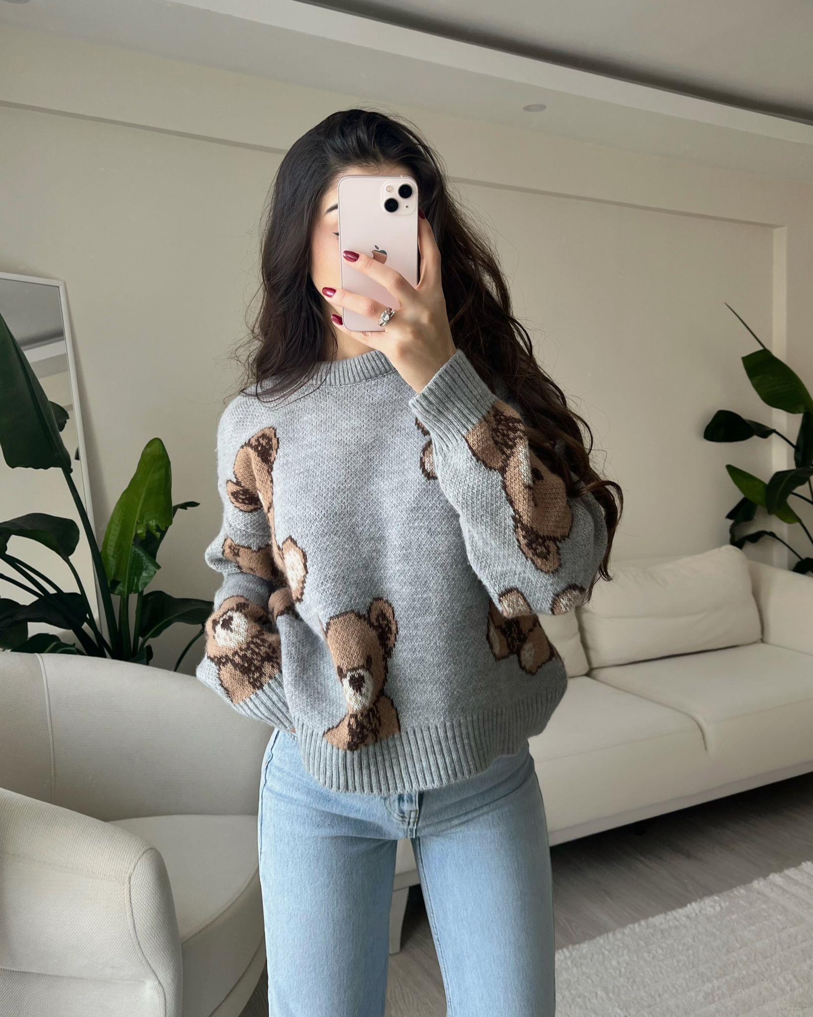Teddy Ayıcıklı Yumoş Kazak