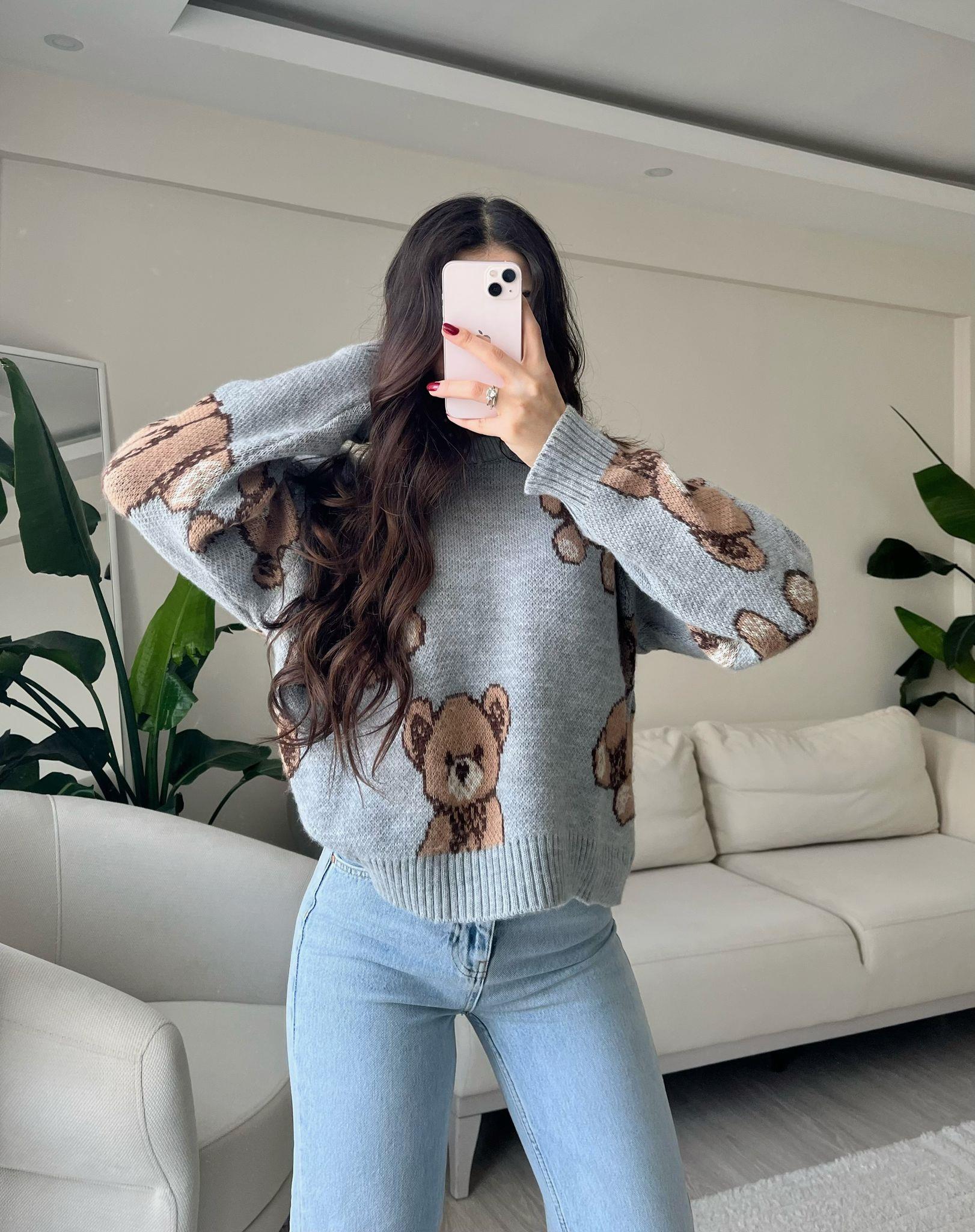 Teddy Ayıcıklı Yumoş Kazak