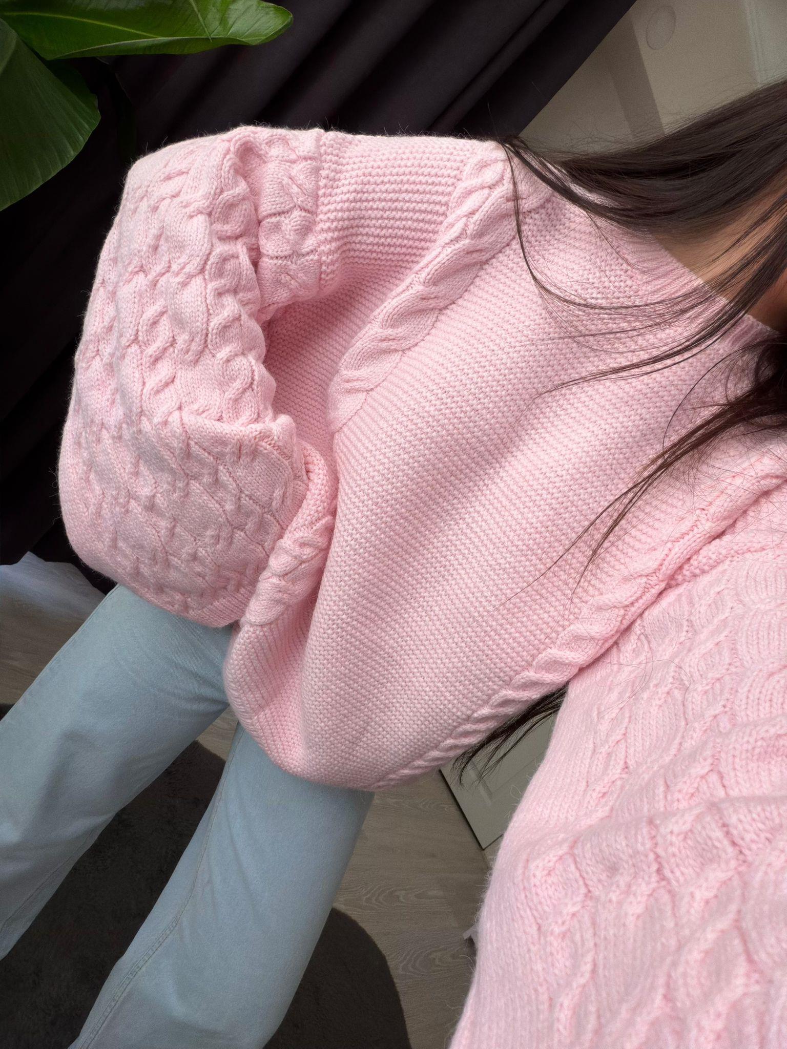 Vaela Saç Örgülü Pinterest Kazak Pembe