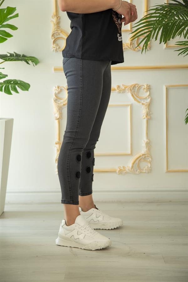 EXMOOD 1016 SLİM İŞLEMELİ JEANS