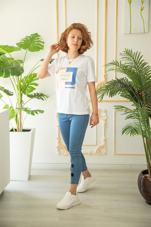 EXMOOD 1016 SLİM İŞLEMELİ JEANS