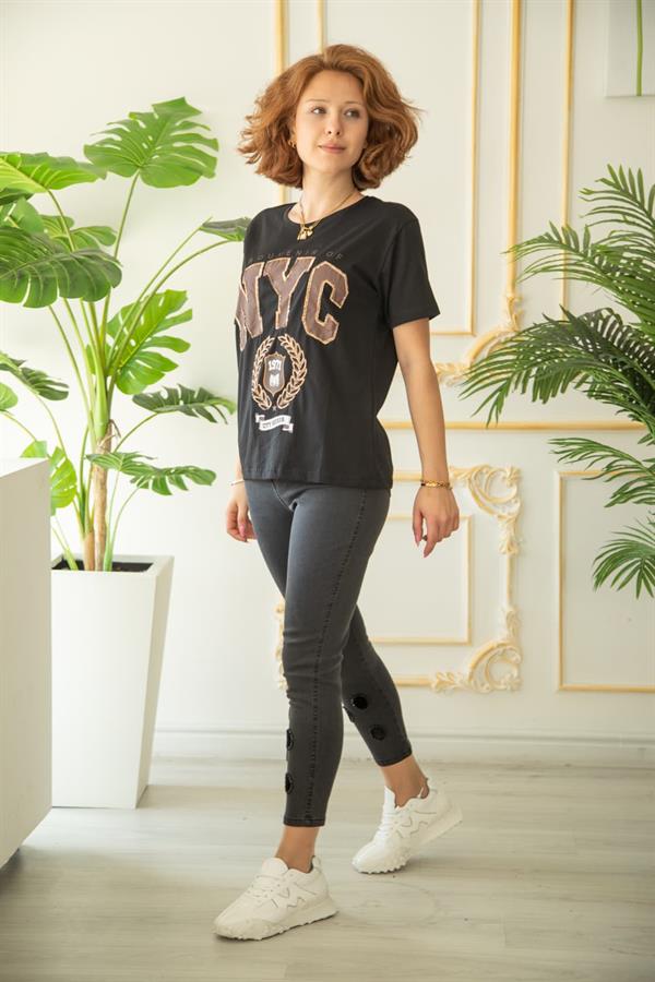EXMOOD 1016 SLİM İŞLEMELİ JEANS