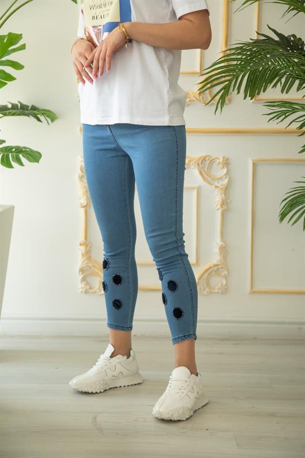 EXMOOD 1016 SLİM İŞLEMELİ JEANS