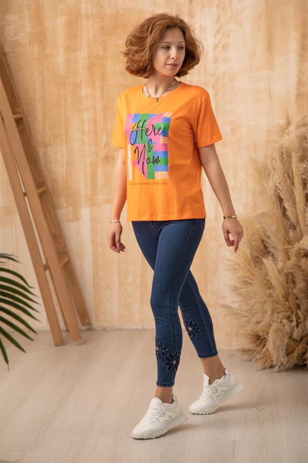 EXMOOD 1022 SLİM İŞLEMELİ JEANS