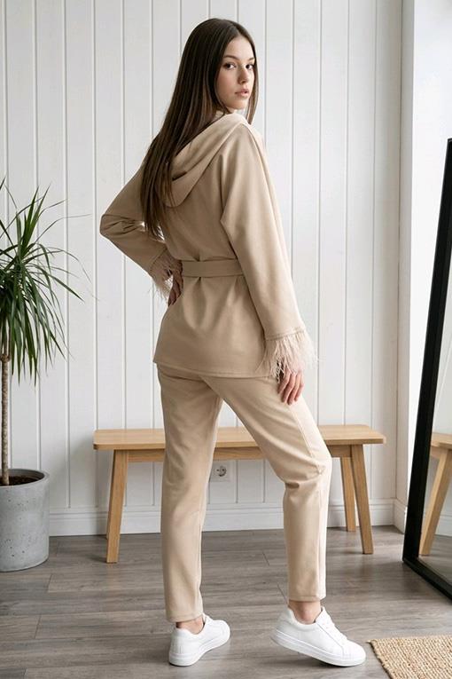 ELBİSE MODA ŞULE OMUZLARI TAŞLI KOLLARI PÜSKÜLLÜ TAKIM