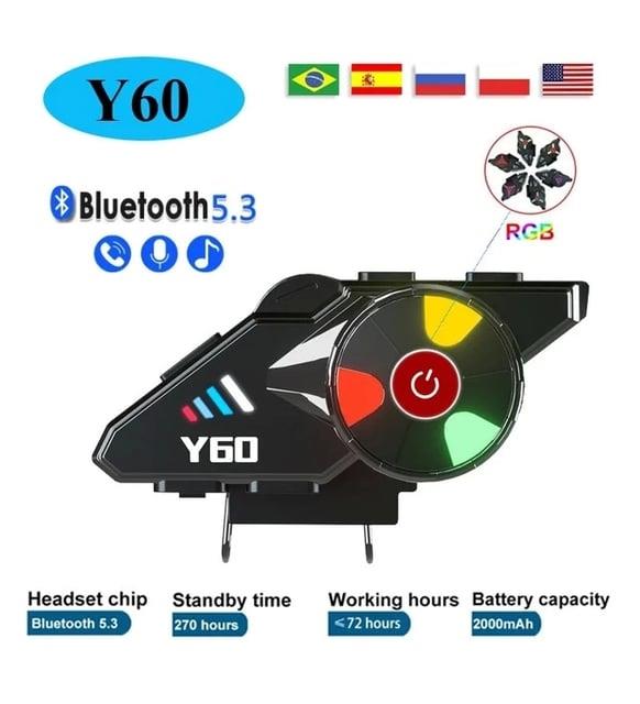 BLIC Y60 Kablosuz Motor Kurye Kask Kulaklık Bluetooth Motosiklet Kulaklık