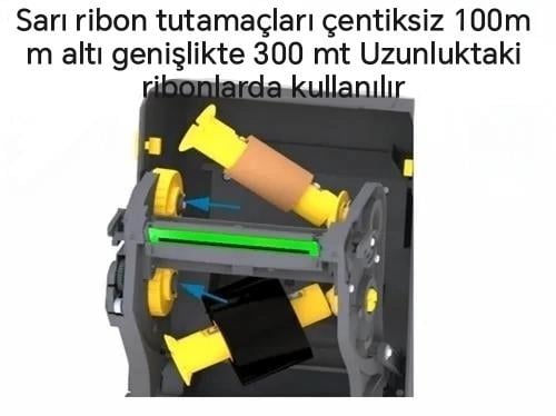 P1080383-231 Zebra Şerit Tutamacı 2.54 cm 300mt ribon Ribbon Core Adapters 1