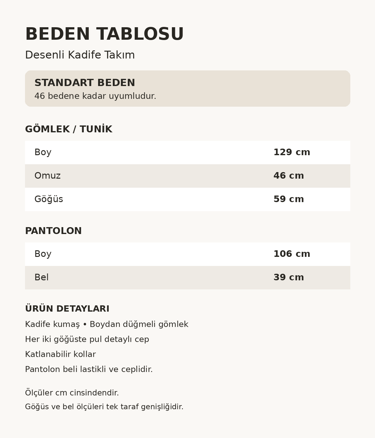 ADEN PULLU PANTOLONLU TAKIM ACI KAHVE