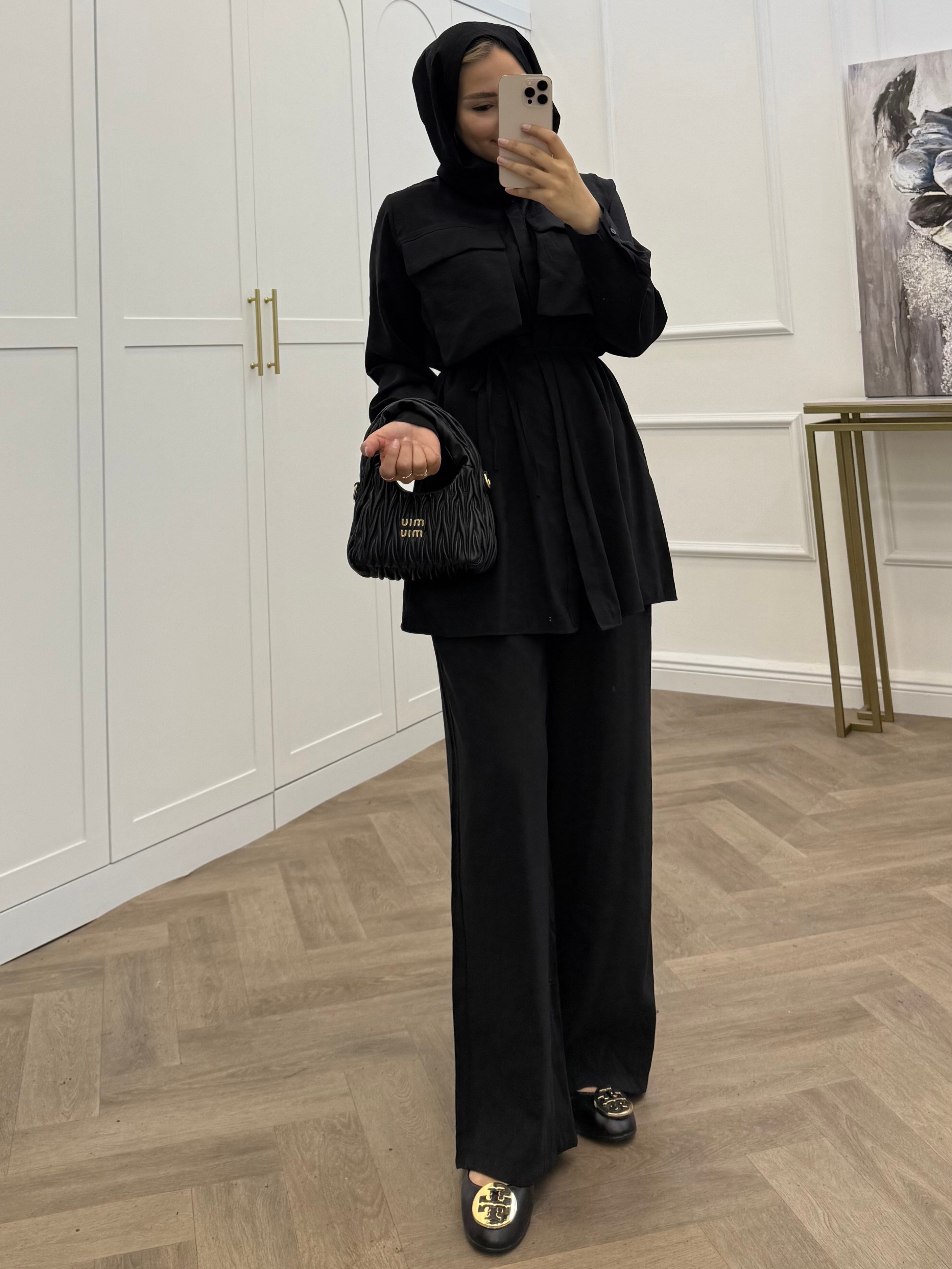 AFRA PANTOLONLU TAKIM SİYAH
