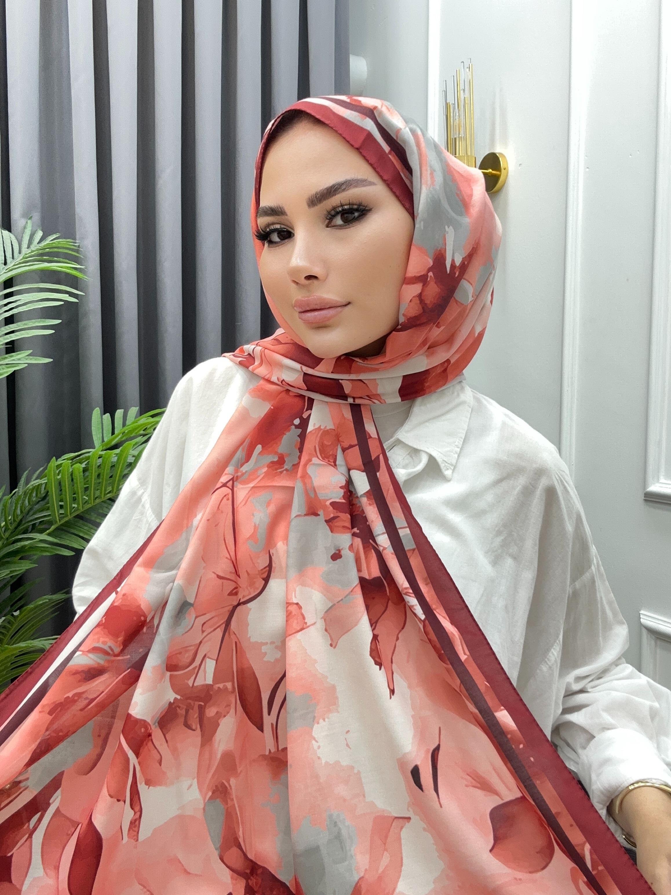 AQUA SOFT KARIŞIK DESEN ŞAL BORDO