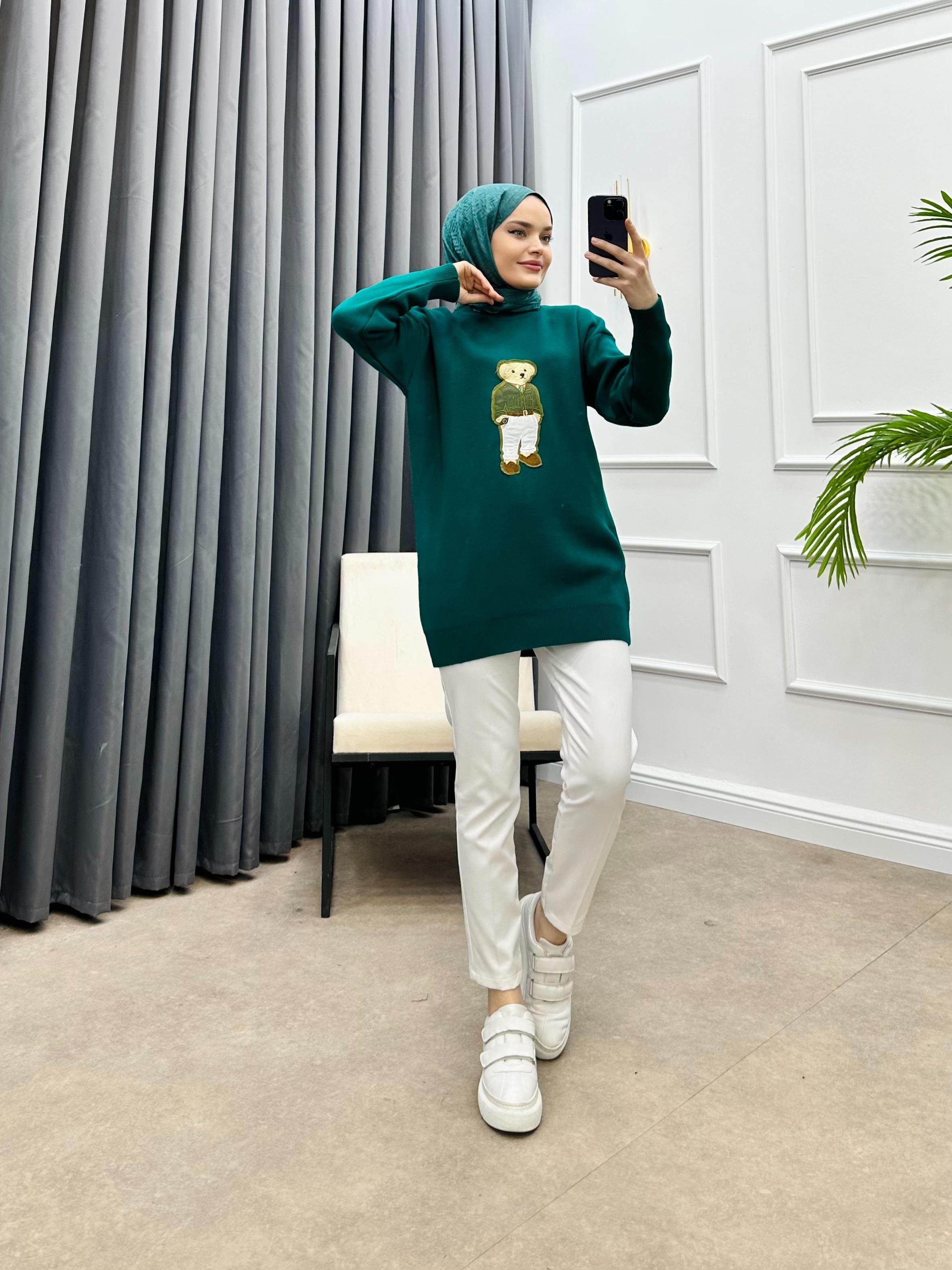 AYICIKLI TRİKO KAZAK PETROL