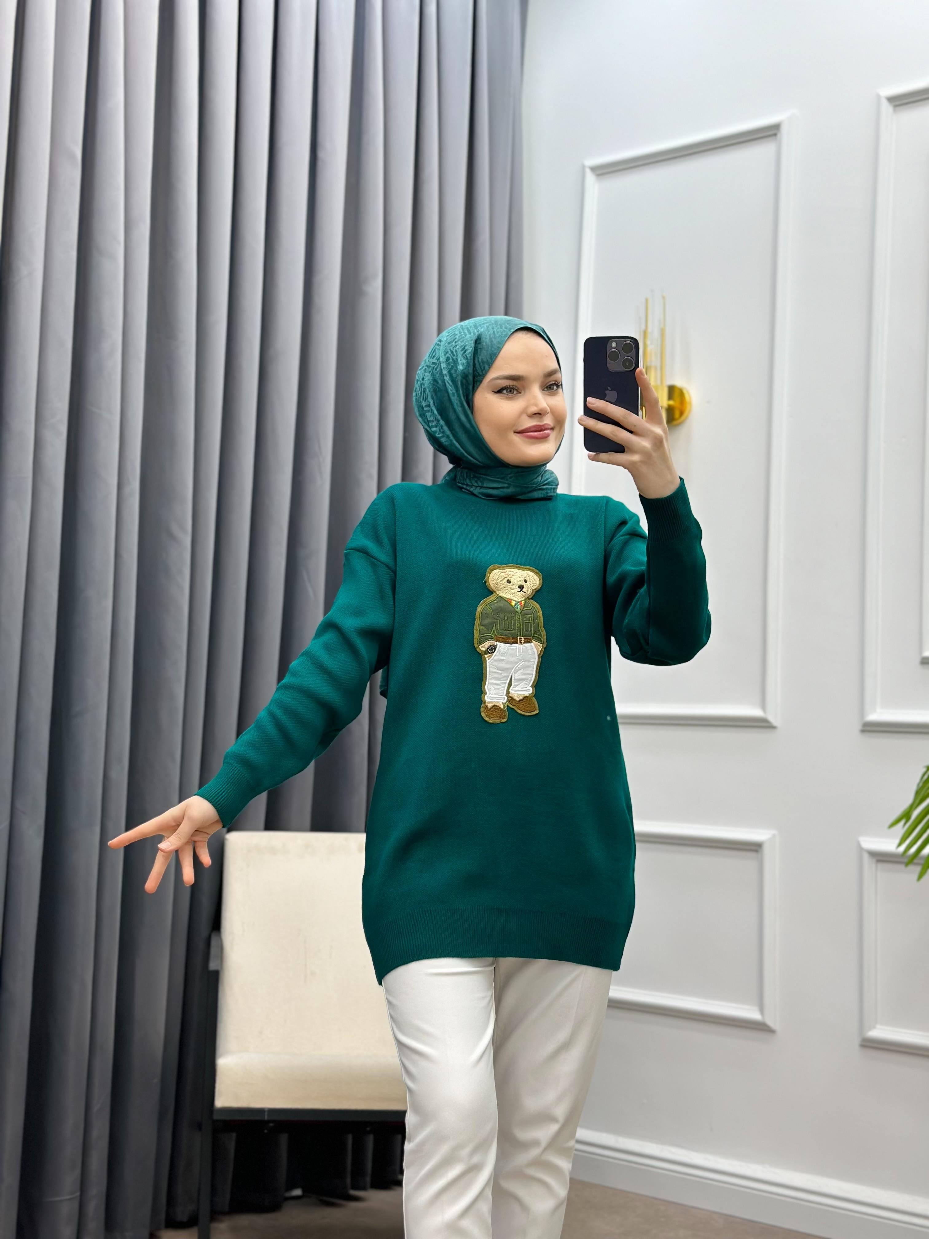 AYICIKLI TRİKO KAZAK PETROL