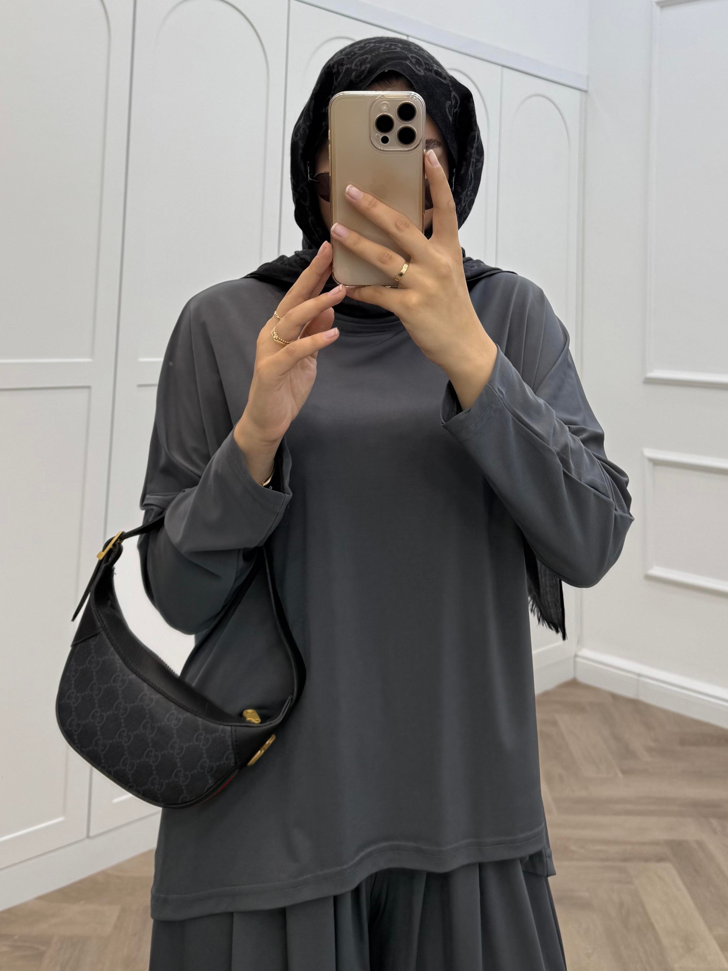 BASİC PANTOLONLU SANDY TAKIM FÜME