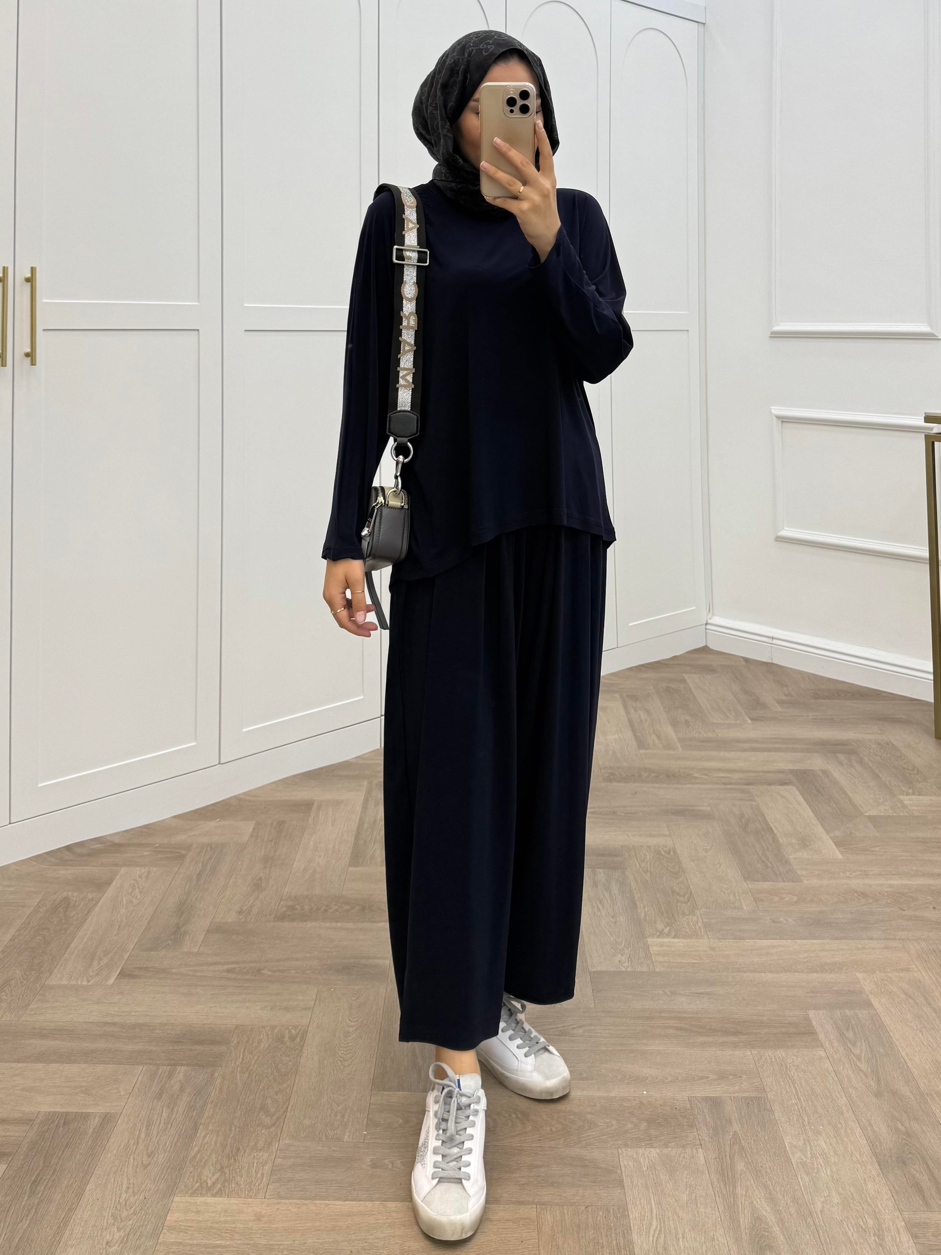 BASİC PANTOLONLU SANDY TAKIM LACİVERT