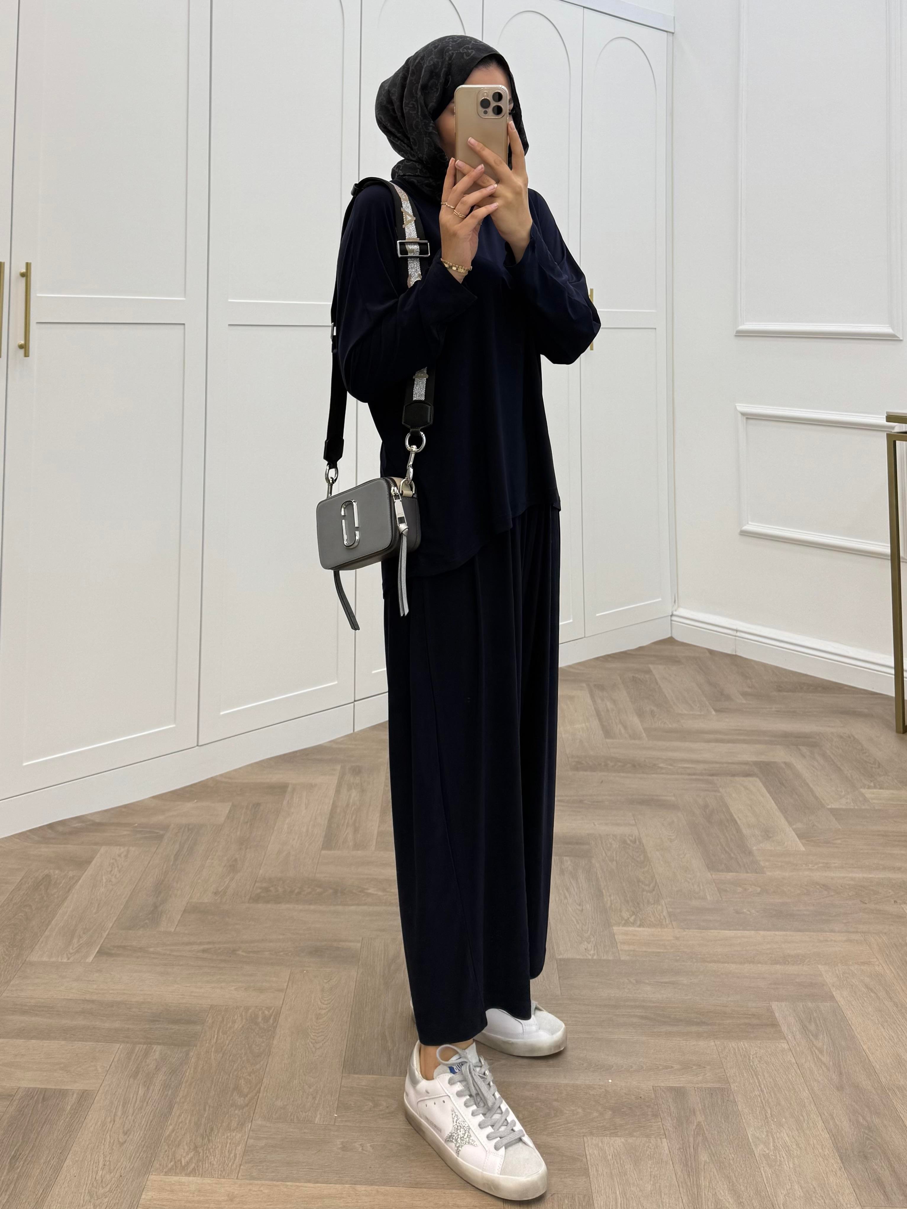 BASİC PANTOLONLU SANDY TAKIM LACİVERT