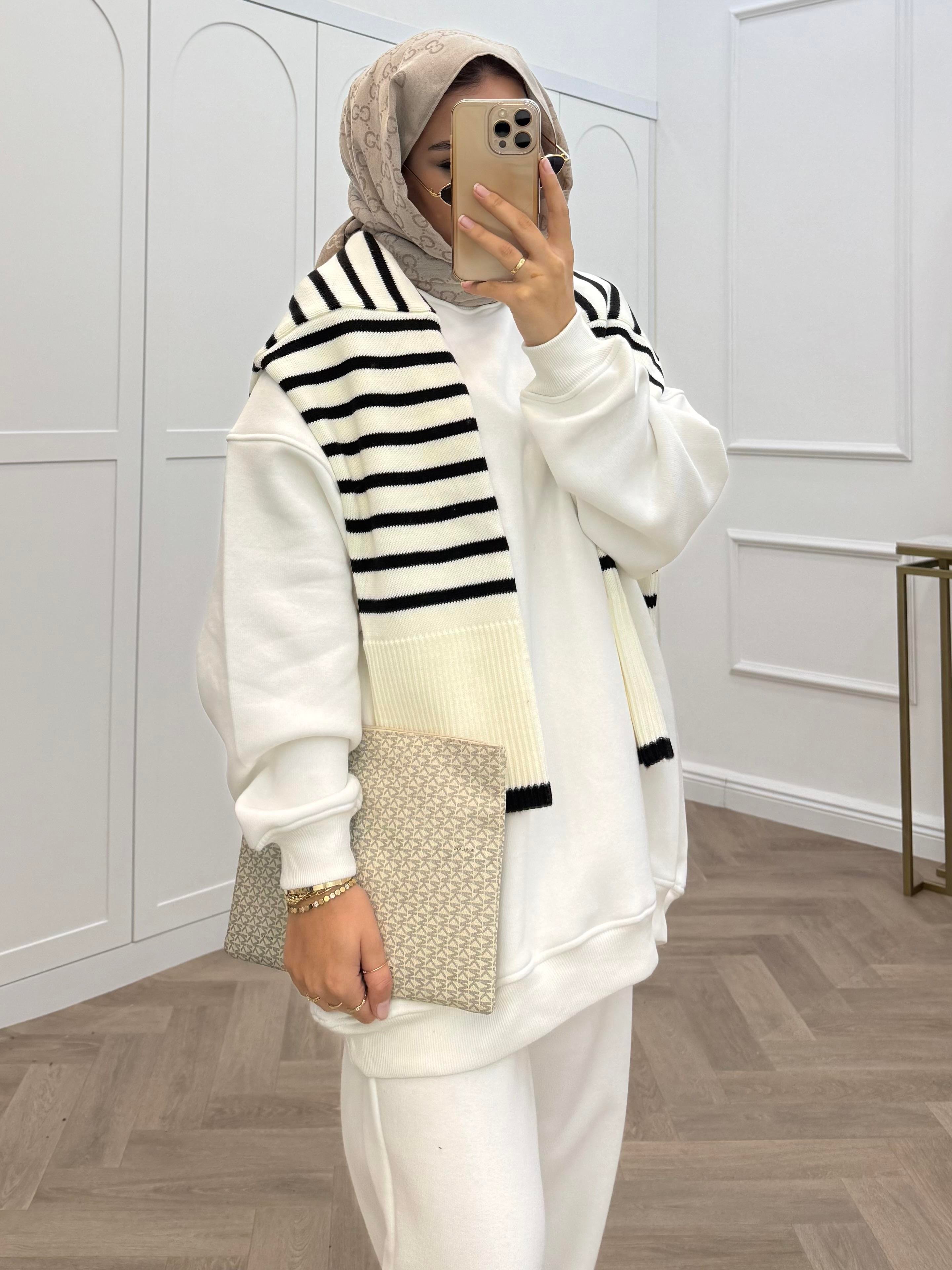 BASİC ŞARDONLU TAKIM BEYAZ