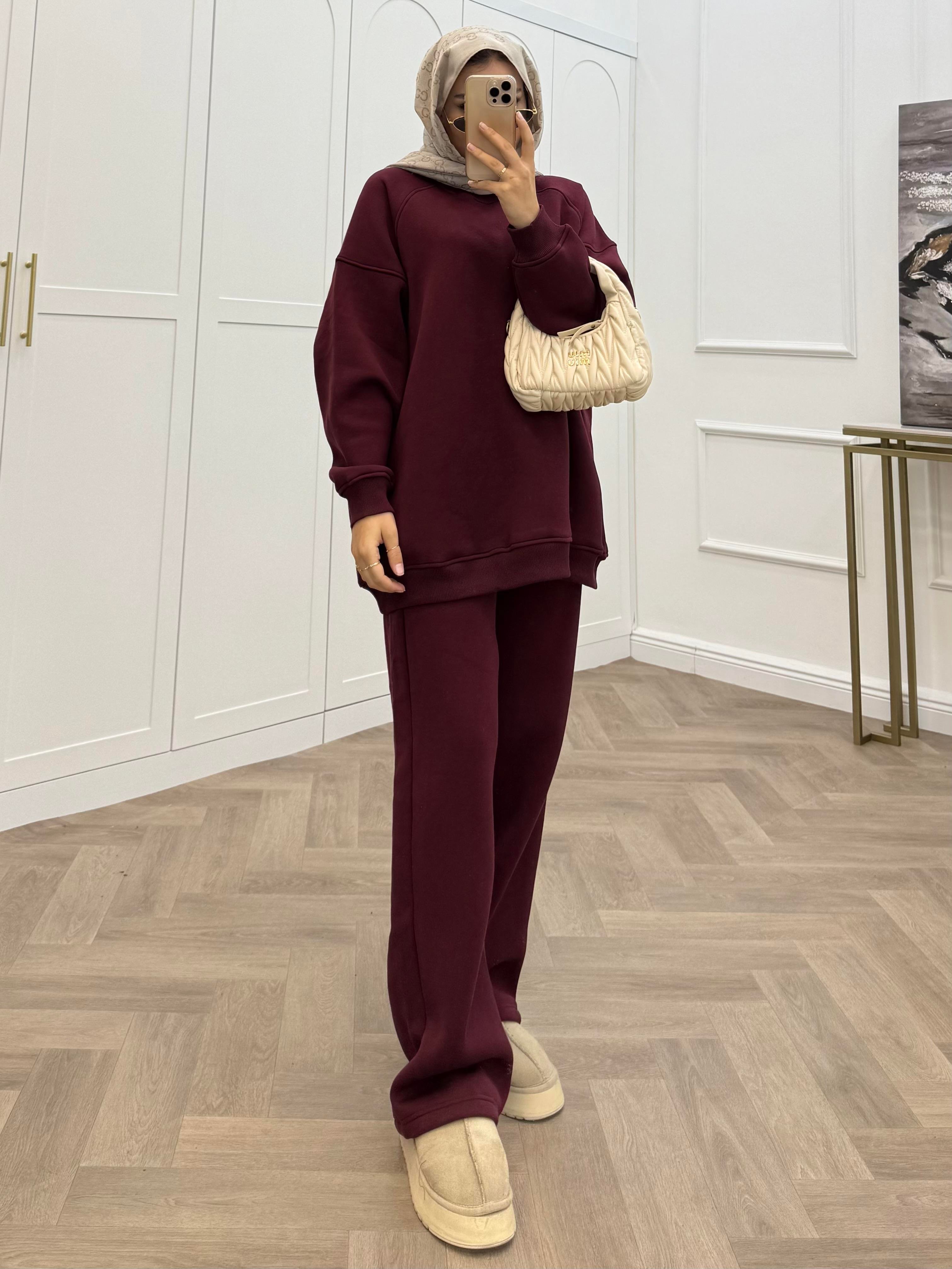 BASİC ŞARDONLU TAKIM BORDO