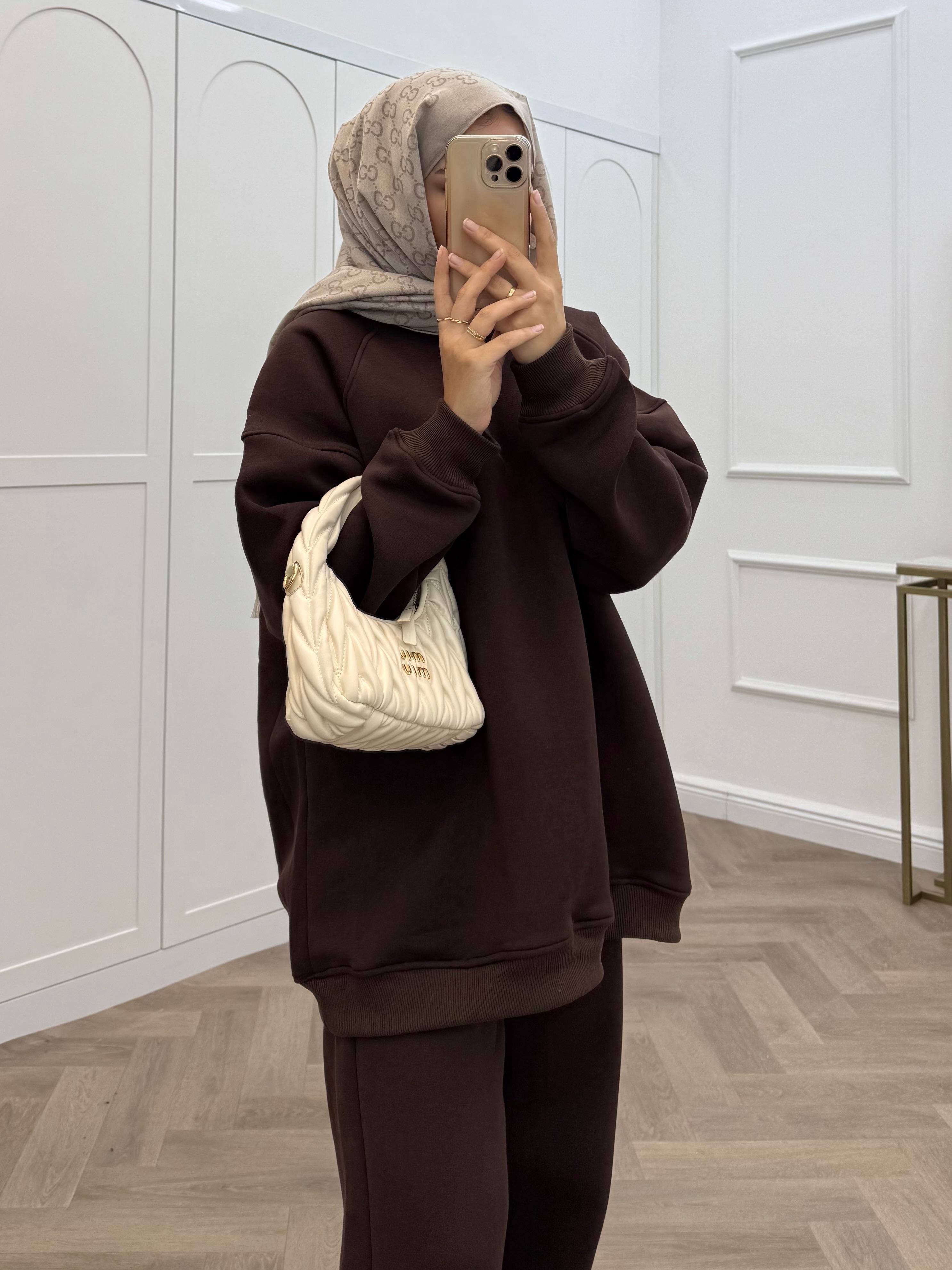 BASİC ŞARDONLU TAKIM KAHVE