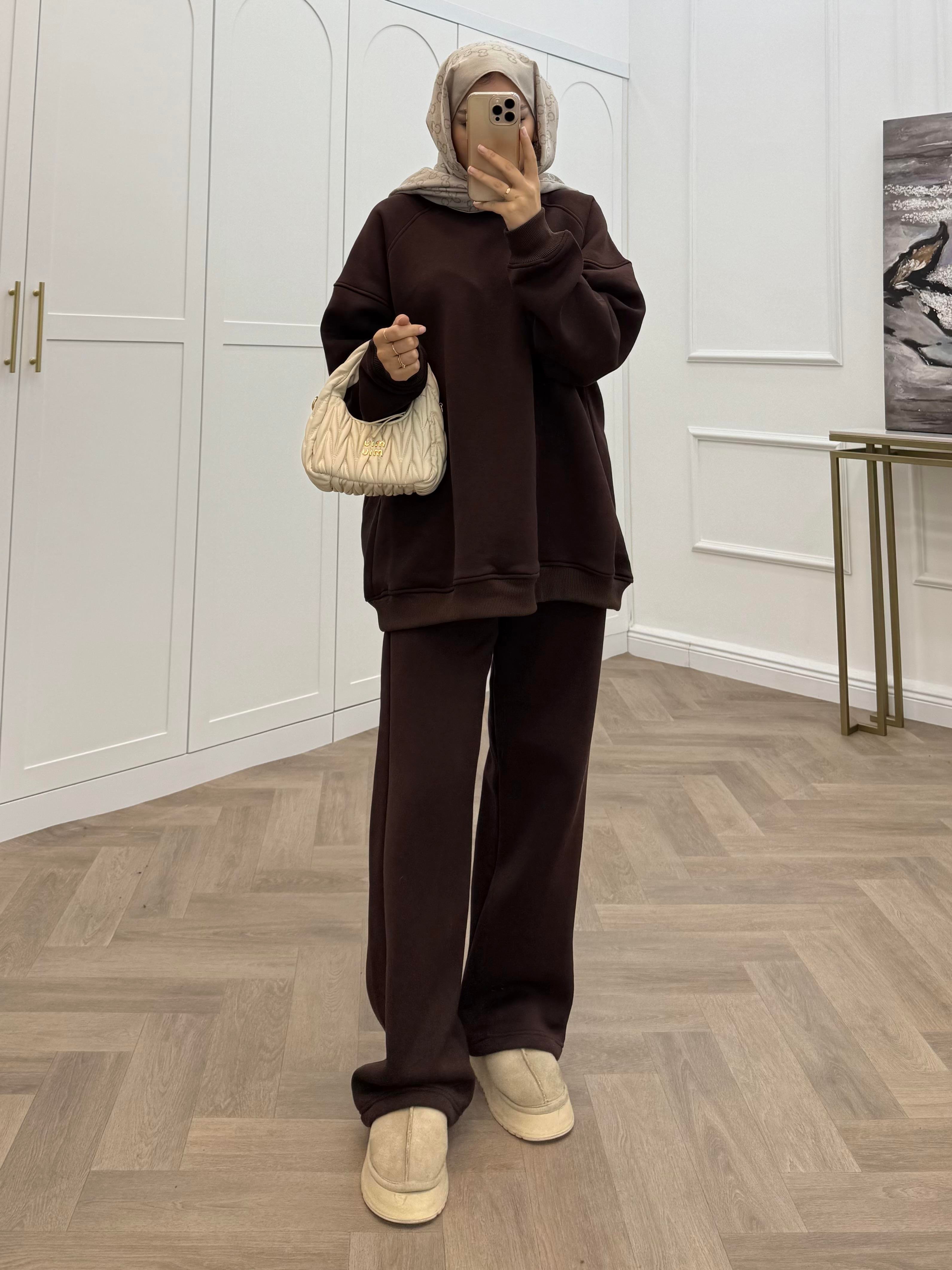 BASİC ŞARDONLU TAKIM KAHVE