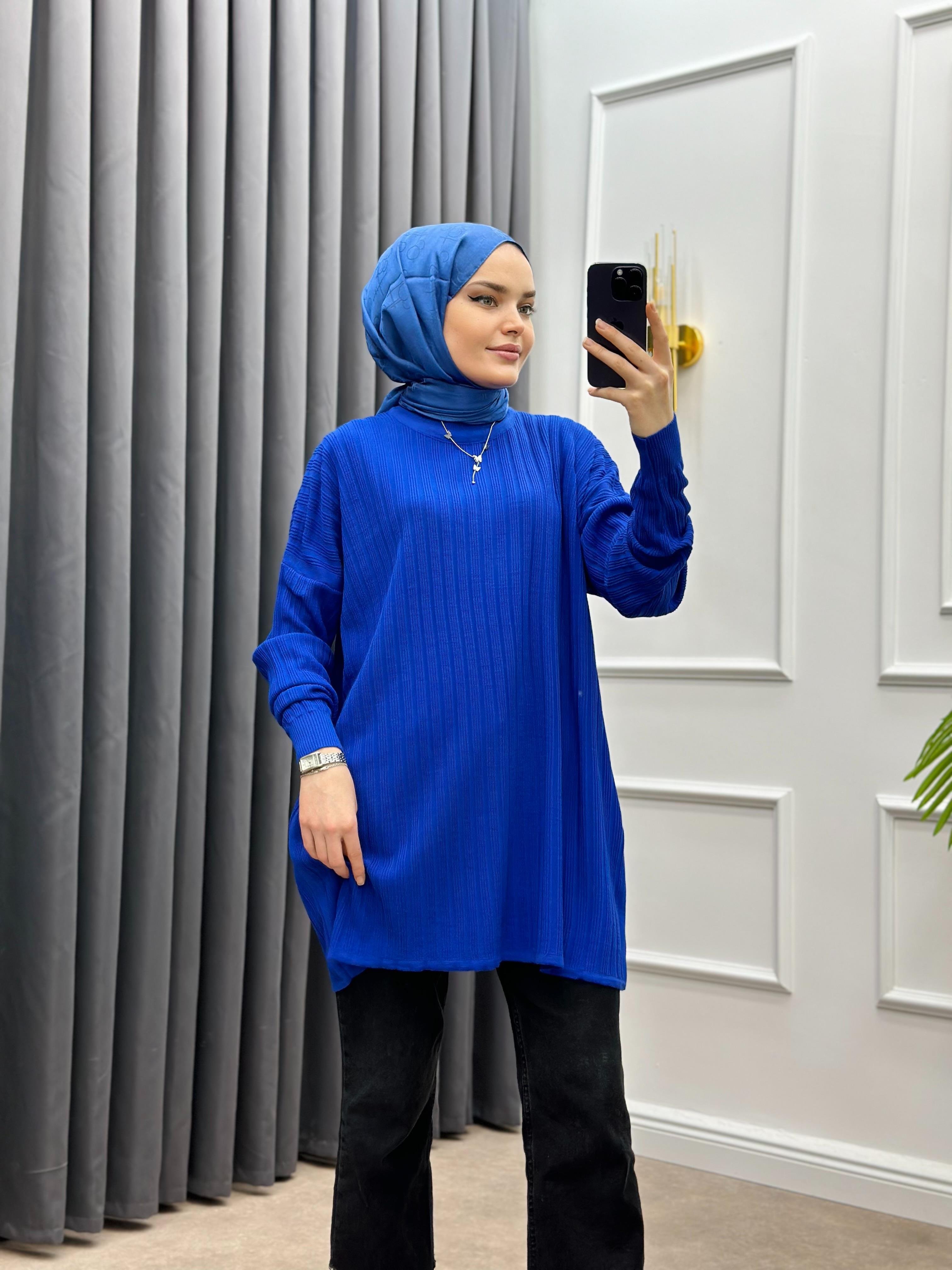 BASİC TRİKO KAZAK SAKS