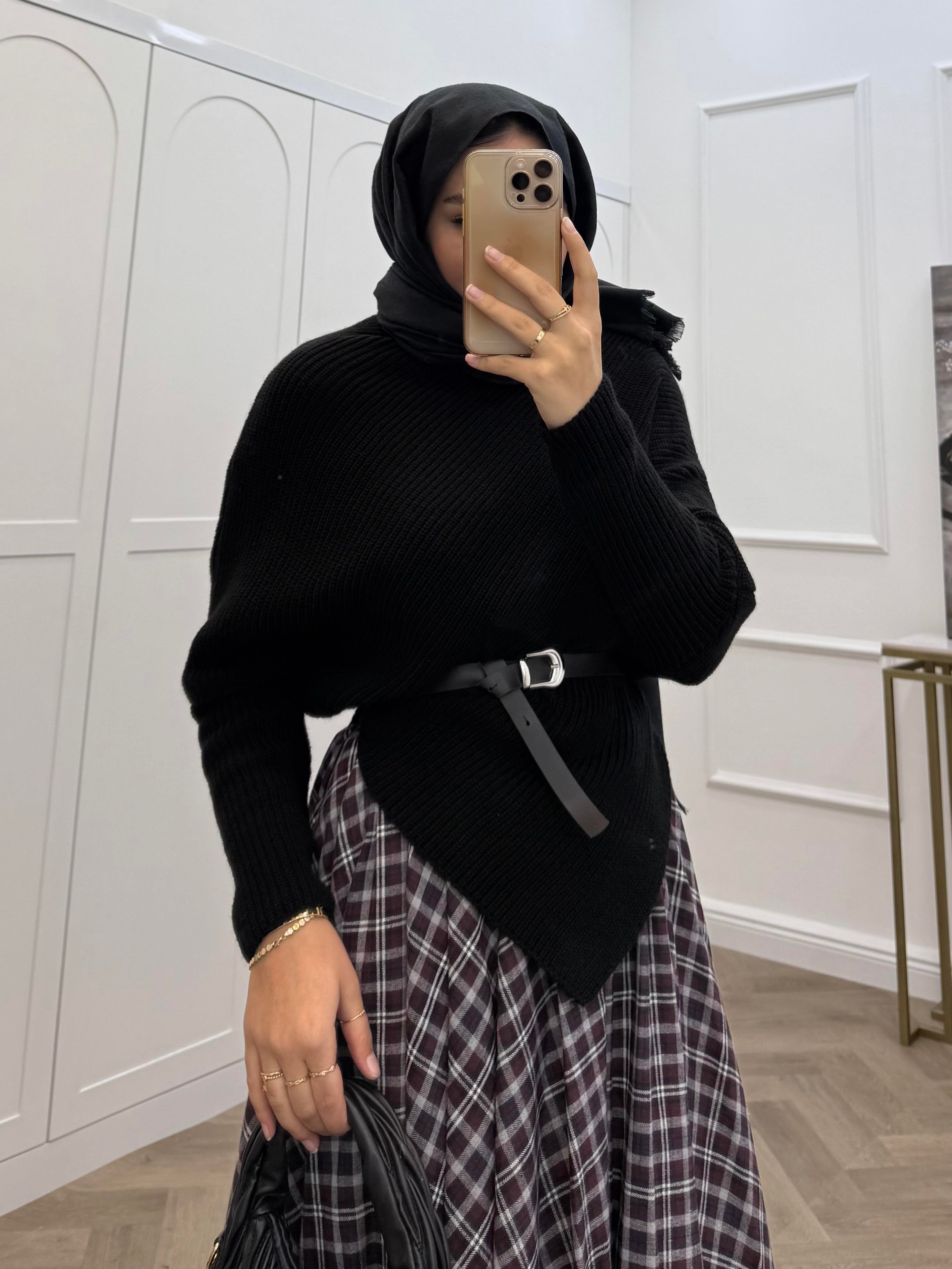 BELİ LASTİKLİ EKOSE ETEK BORDO