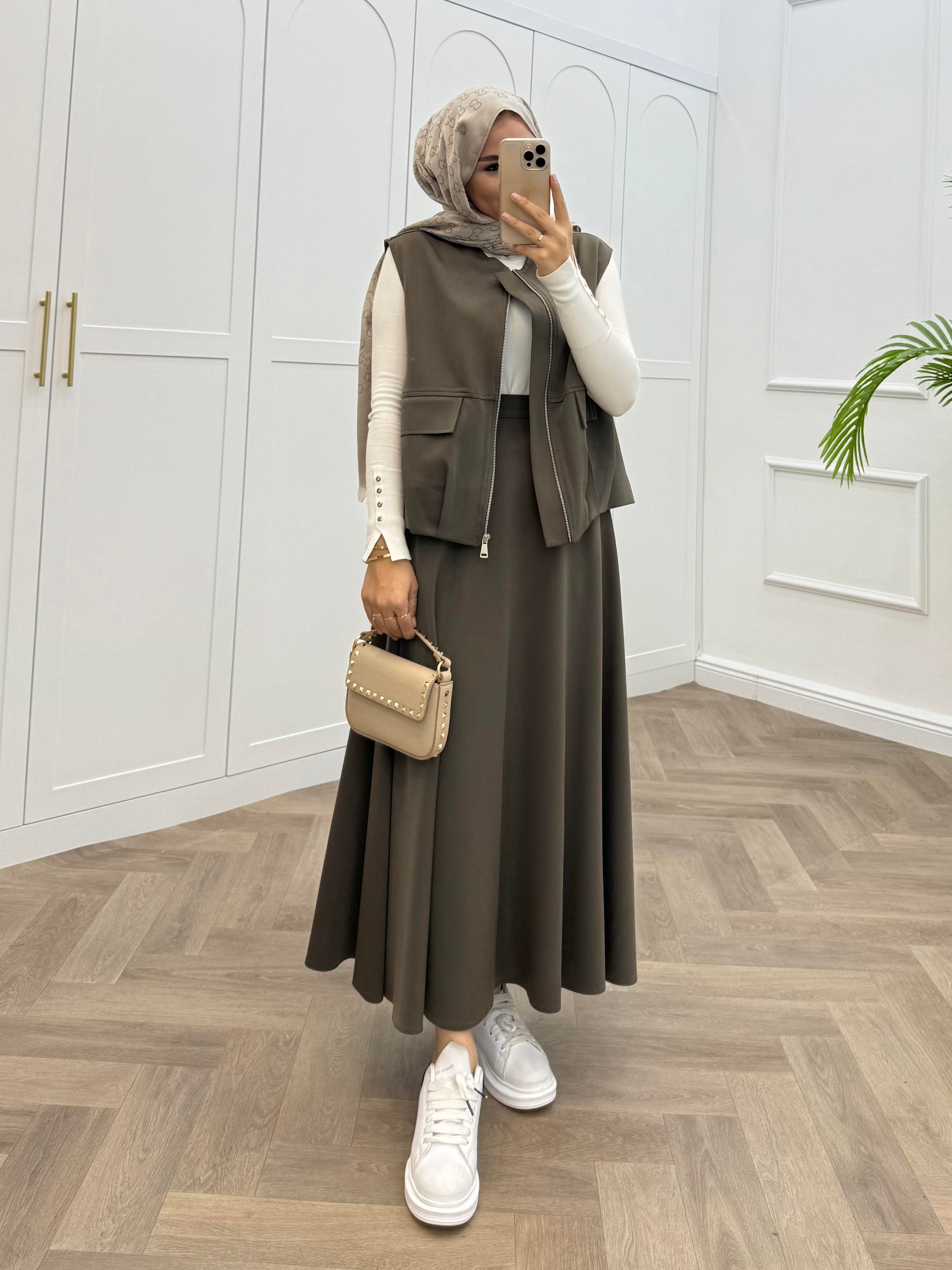 BOMBER YELEKLİ ETEKLİ TAKIM HAKİ