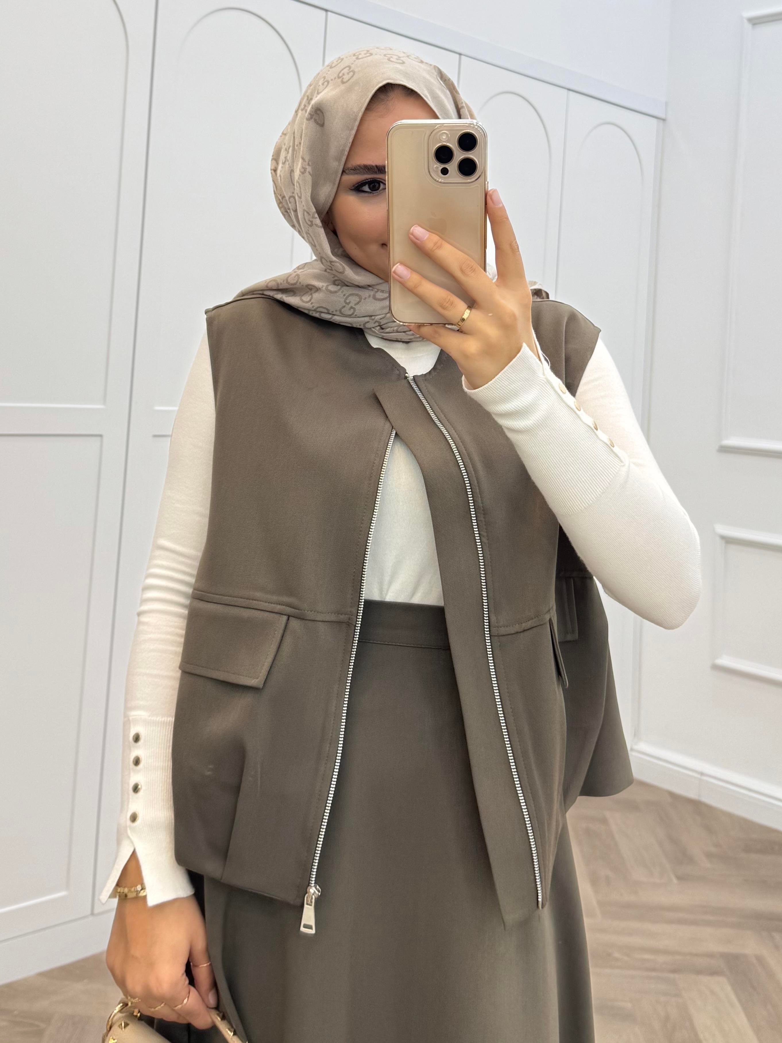 BOMBER YELEKLİ ETEKLİ TAKIM HAKİ