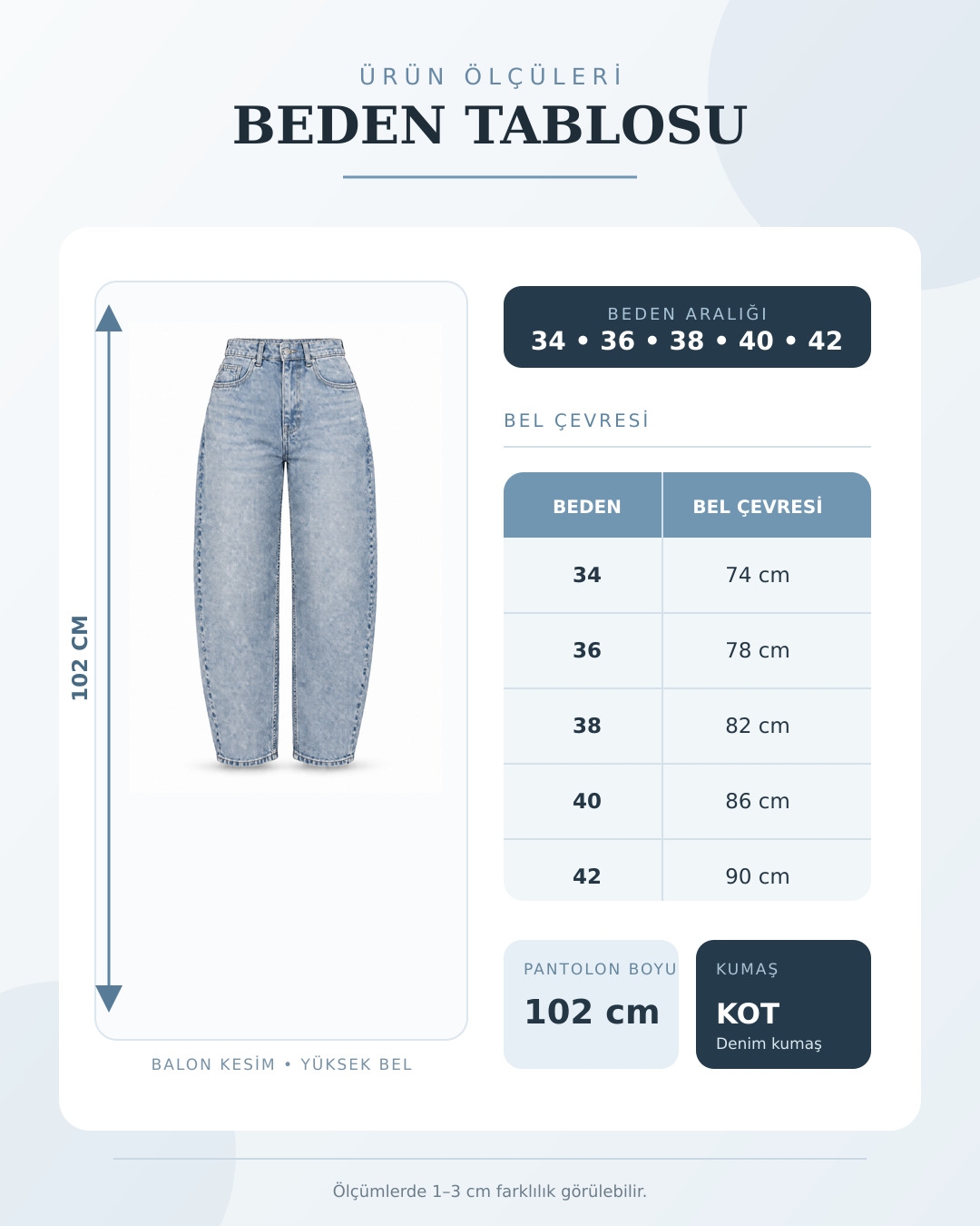 BOYFRİEND JEAN PANTOLON AÇIK KAHVE