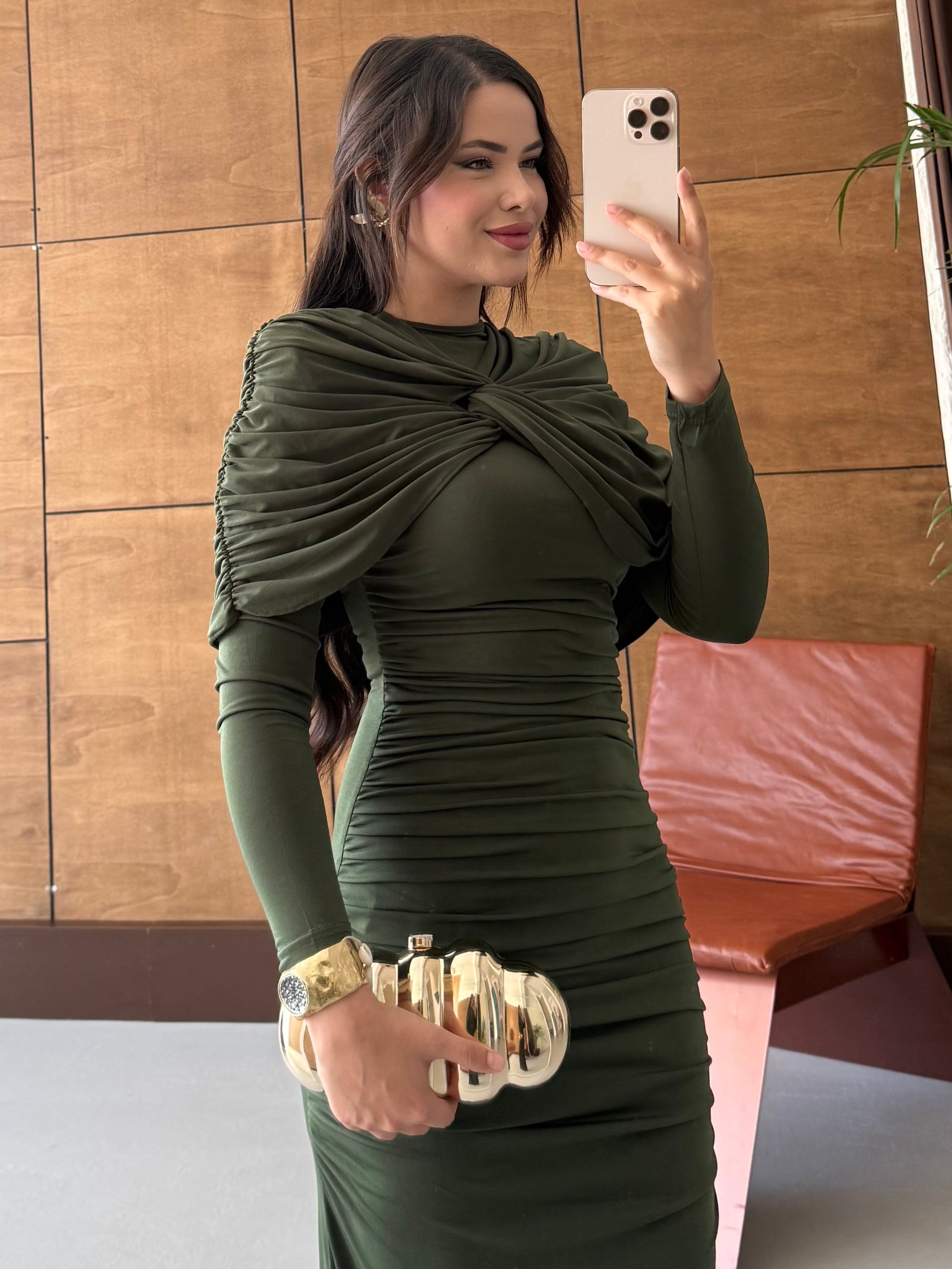 BÜZGÜLÜ SANDY ELBİSE HAKİ