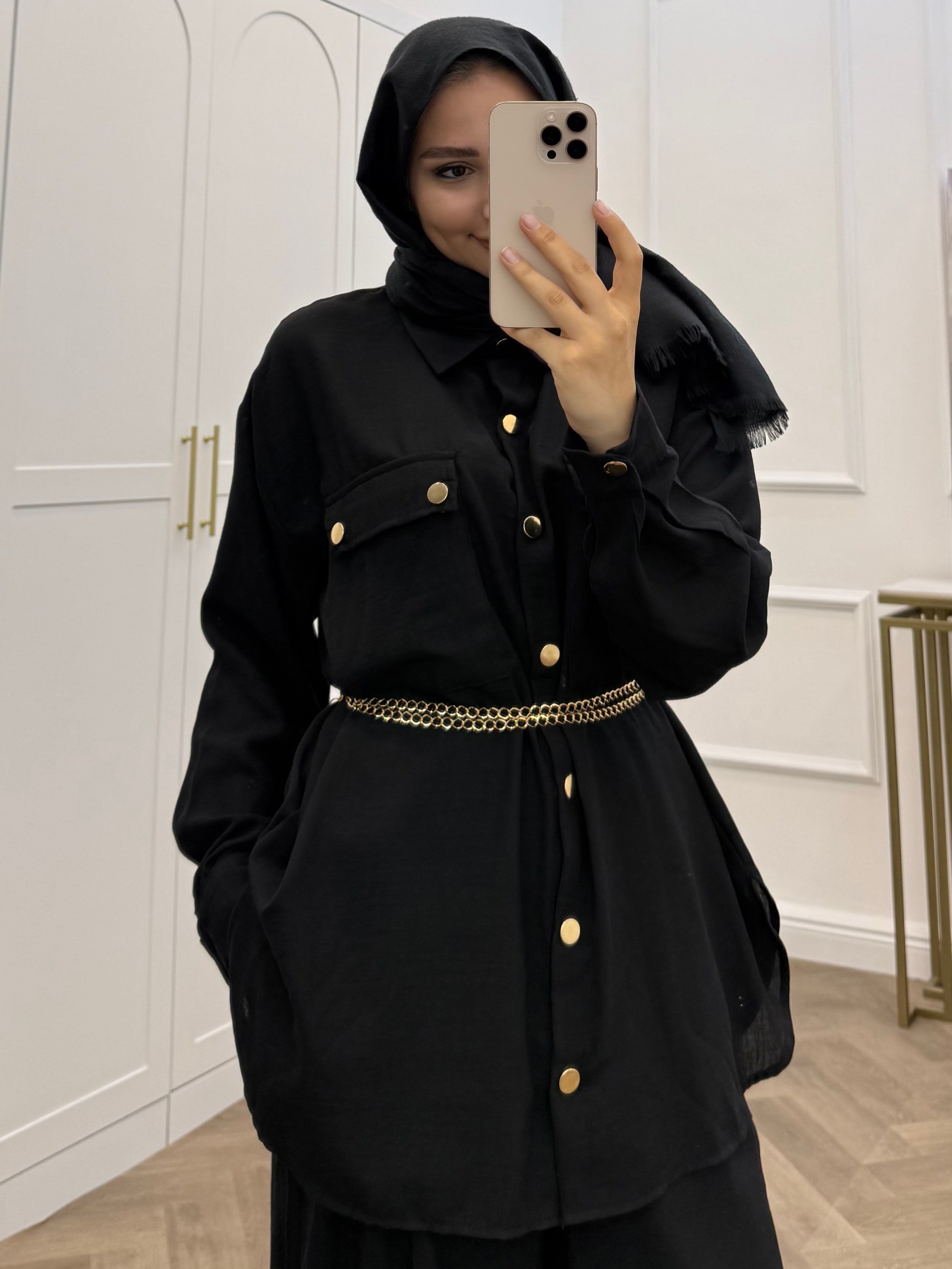 CHANEL PANTOLONLU TAKIM SİYAH