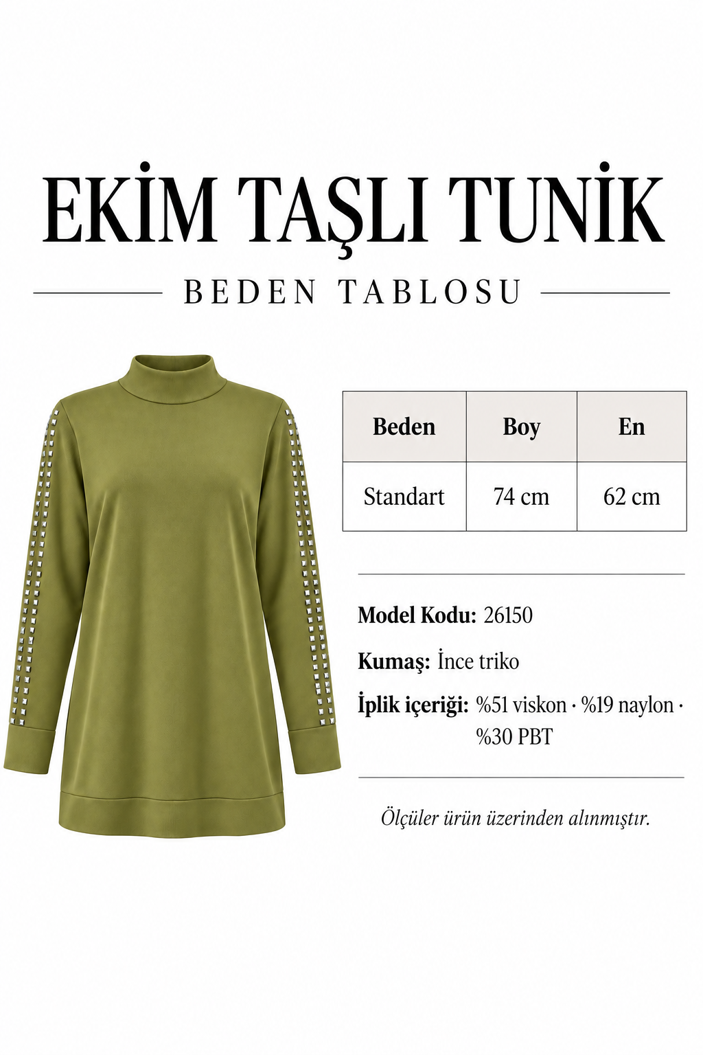 CORMAN KOL KATLAMALI OMUZ TAŞLI TUNİK MÜRDÜM
