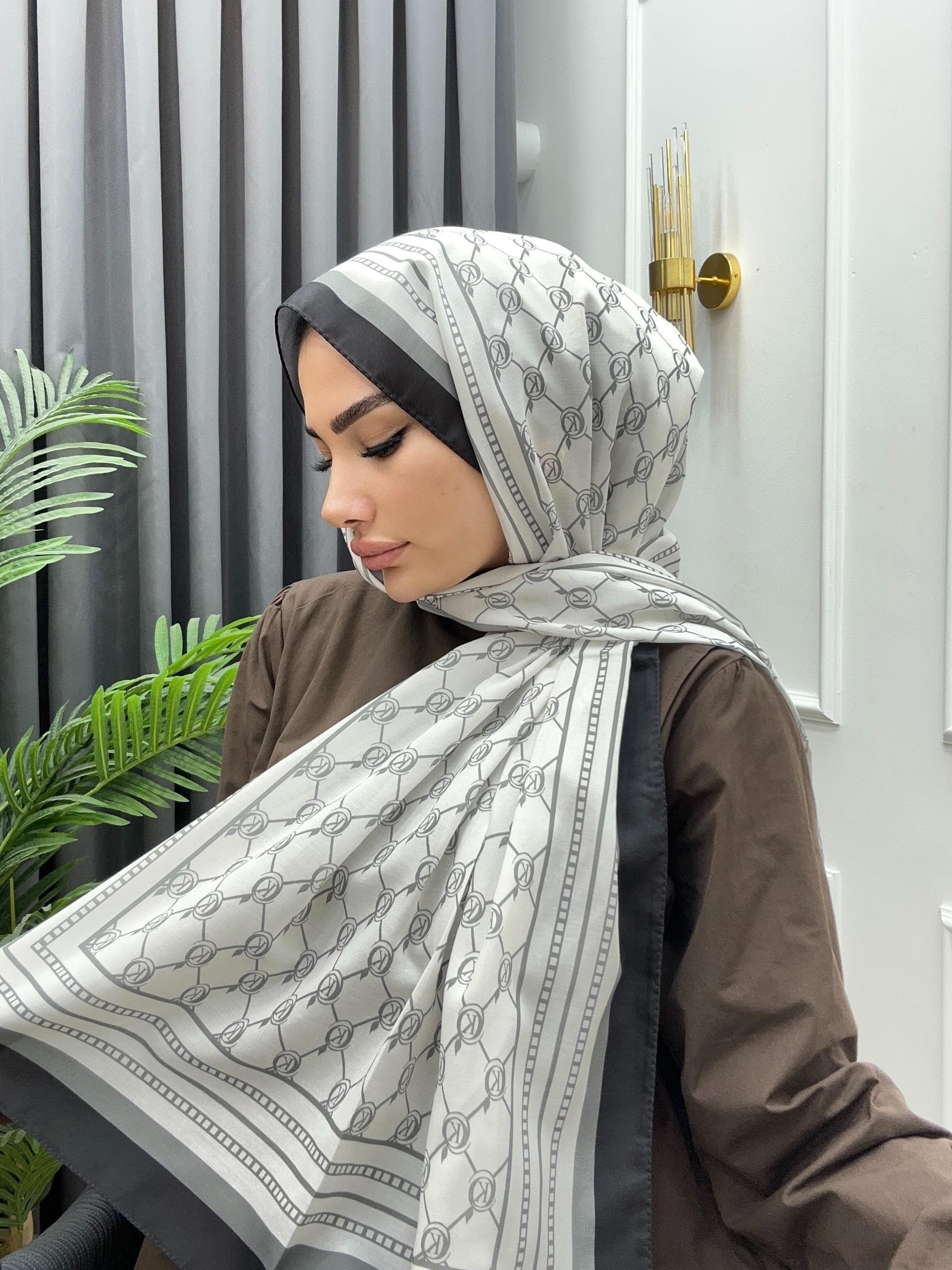 DİJİTAL BASKI ŞAL SİYAH