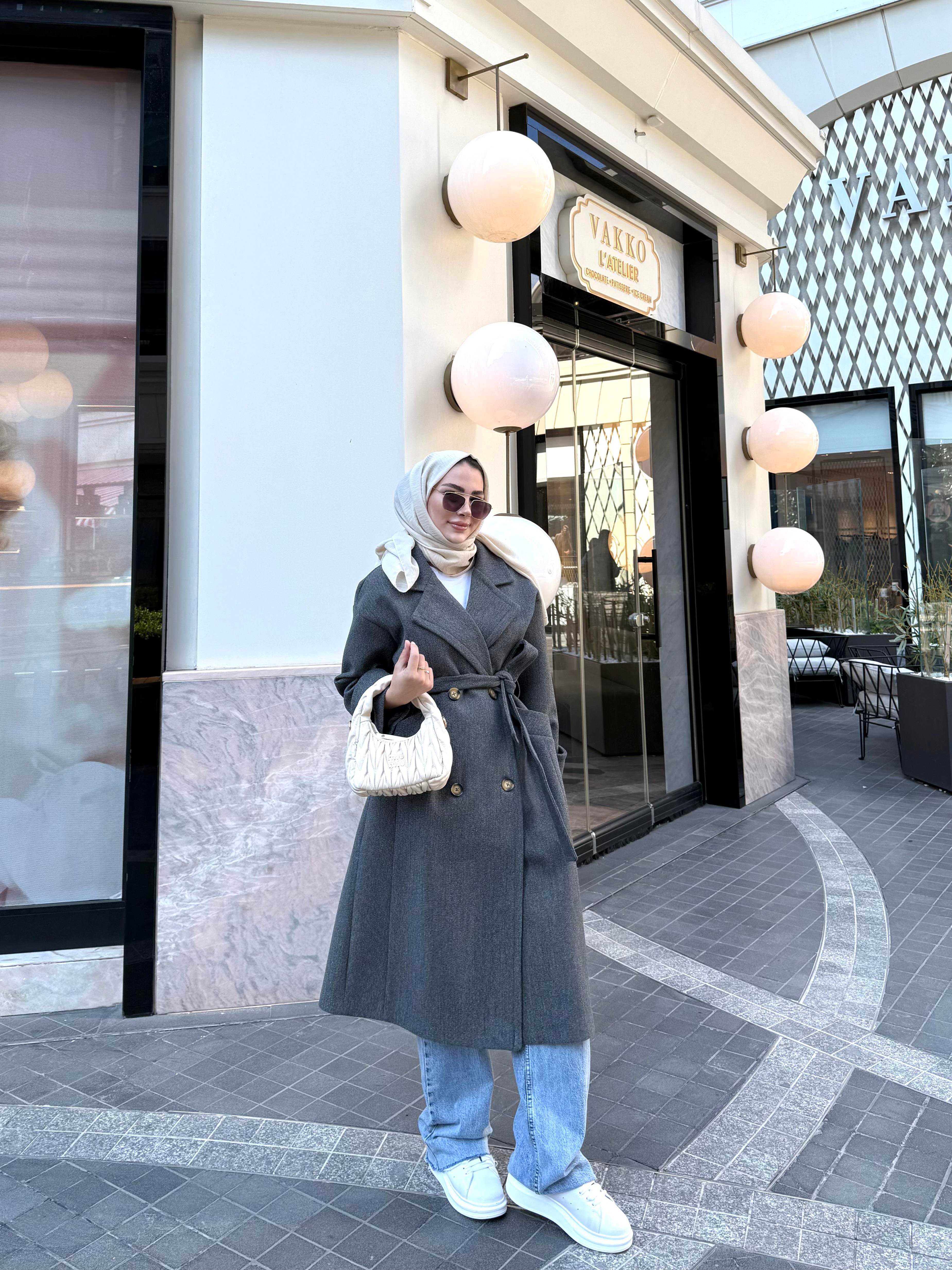 DÖRT DÜĞMELİ KAŞE KABAN FÜME