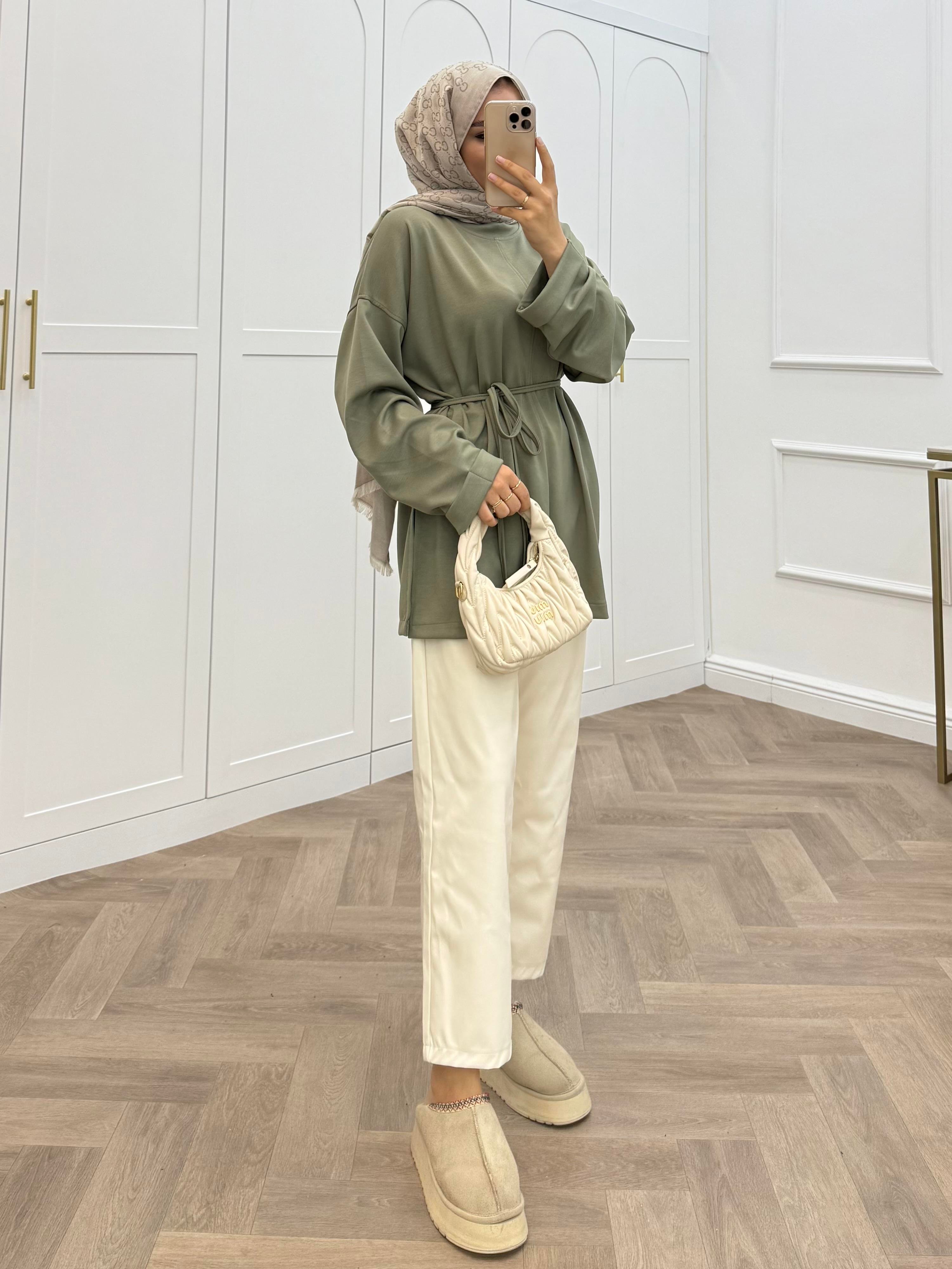 DUBLE KOL TUNİK HAKİ