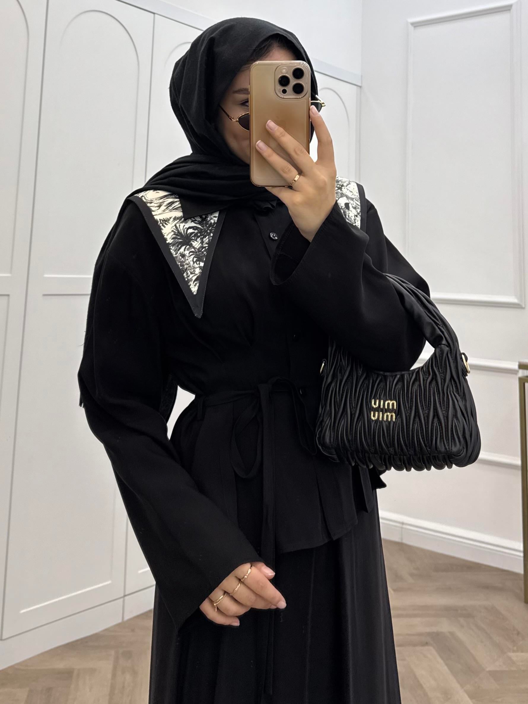 DÜĞMELİ BASİC MODAL ETEKLİ TAKIM SİYAH