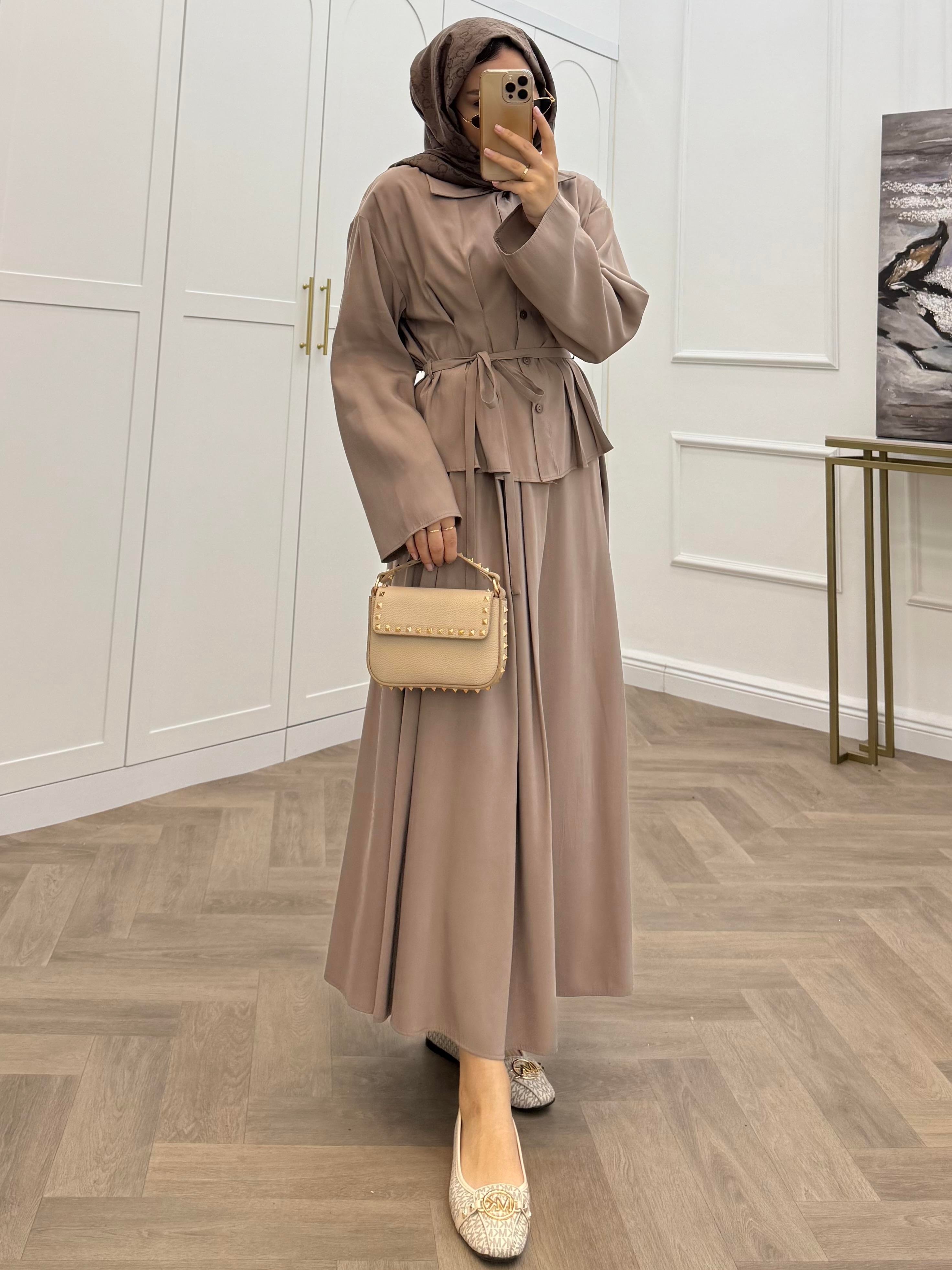 DÜĞMELİ BASİC MODAL ETEKLİ TAKIM  VİZON