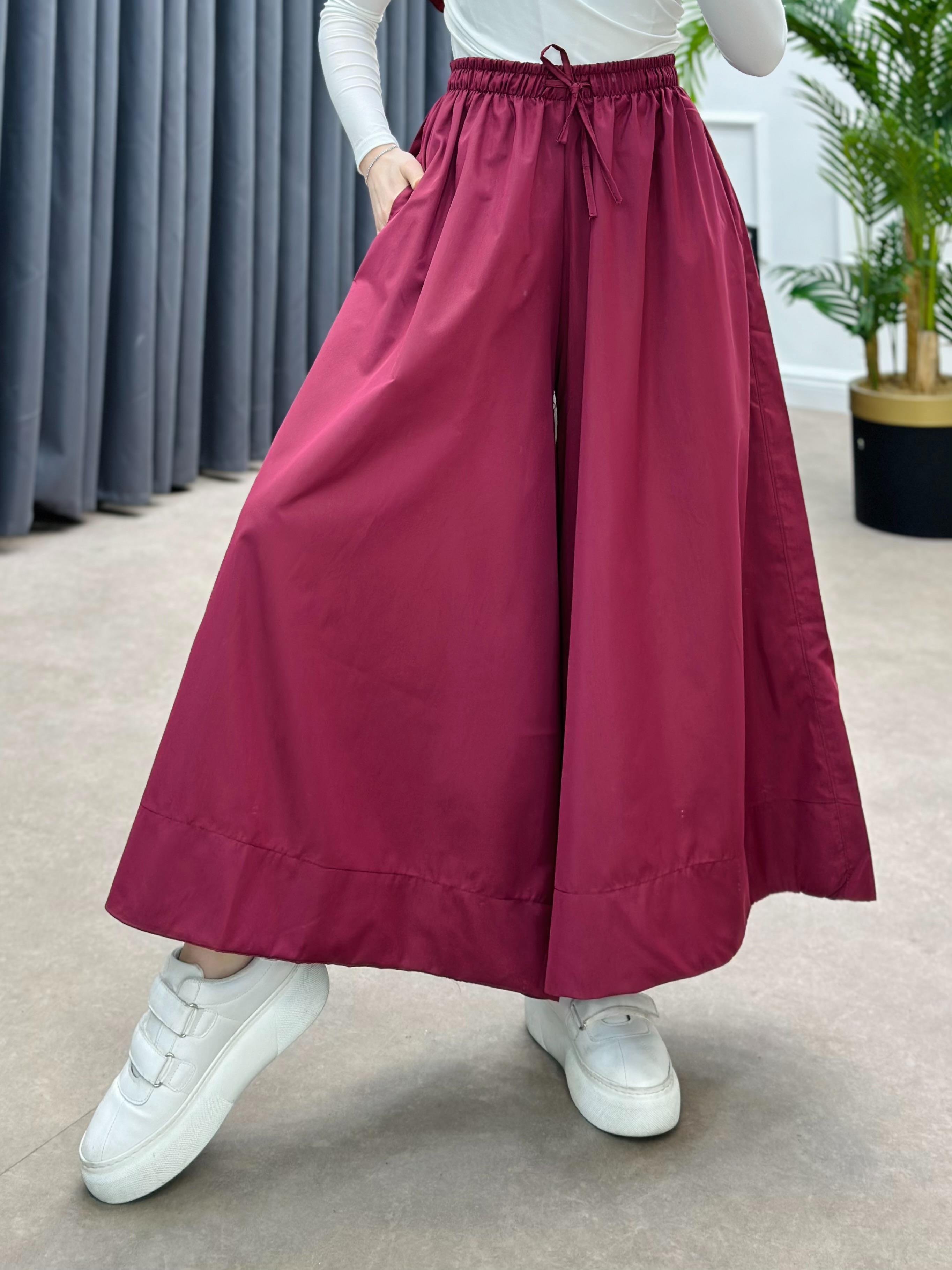 ETEK PANTOLON BORDO