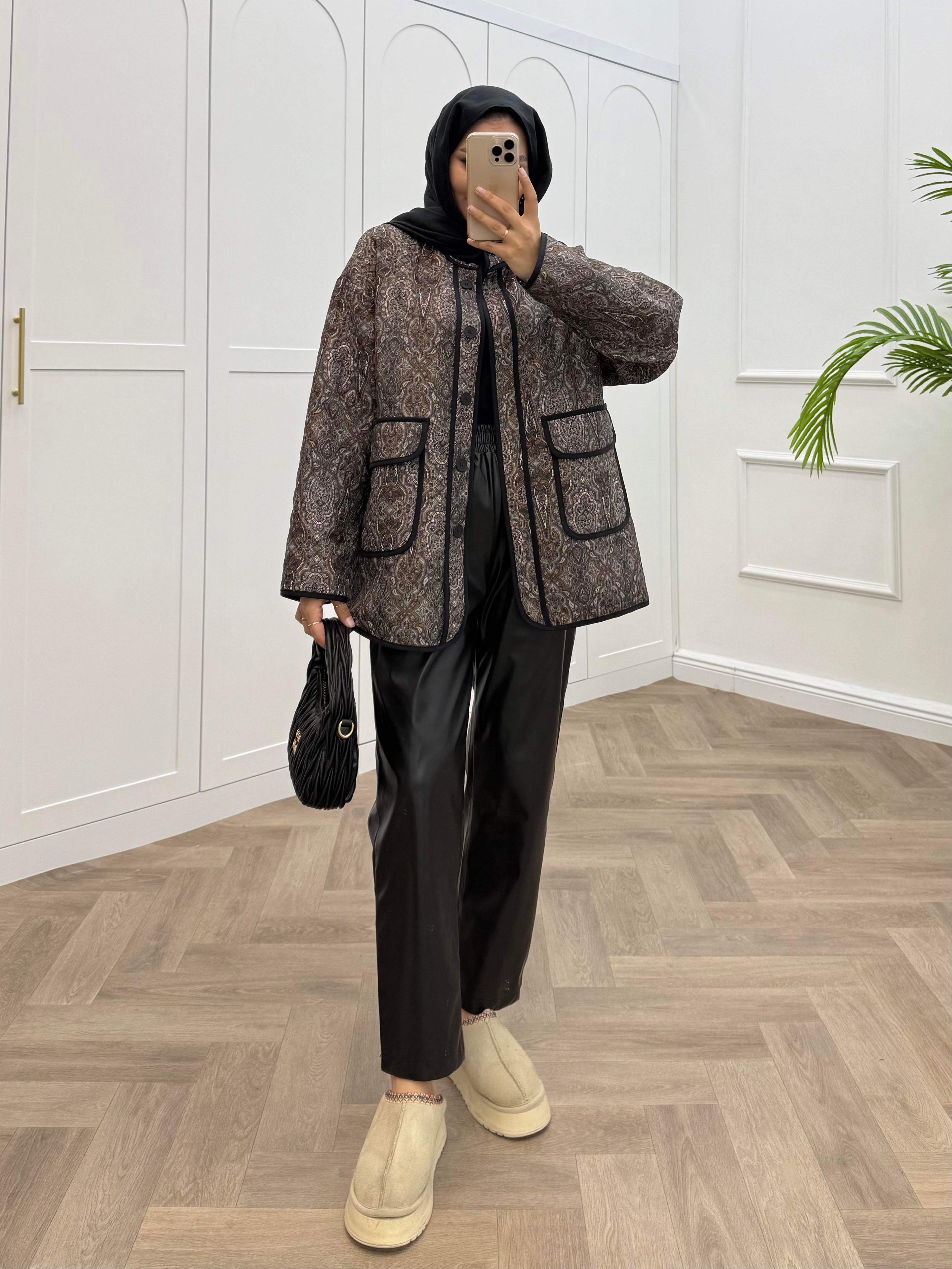 ETNİK DESEN CEKET MÜRDÜM 