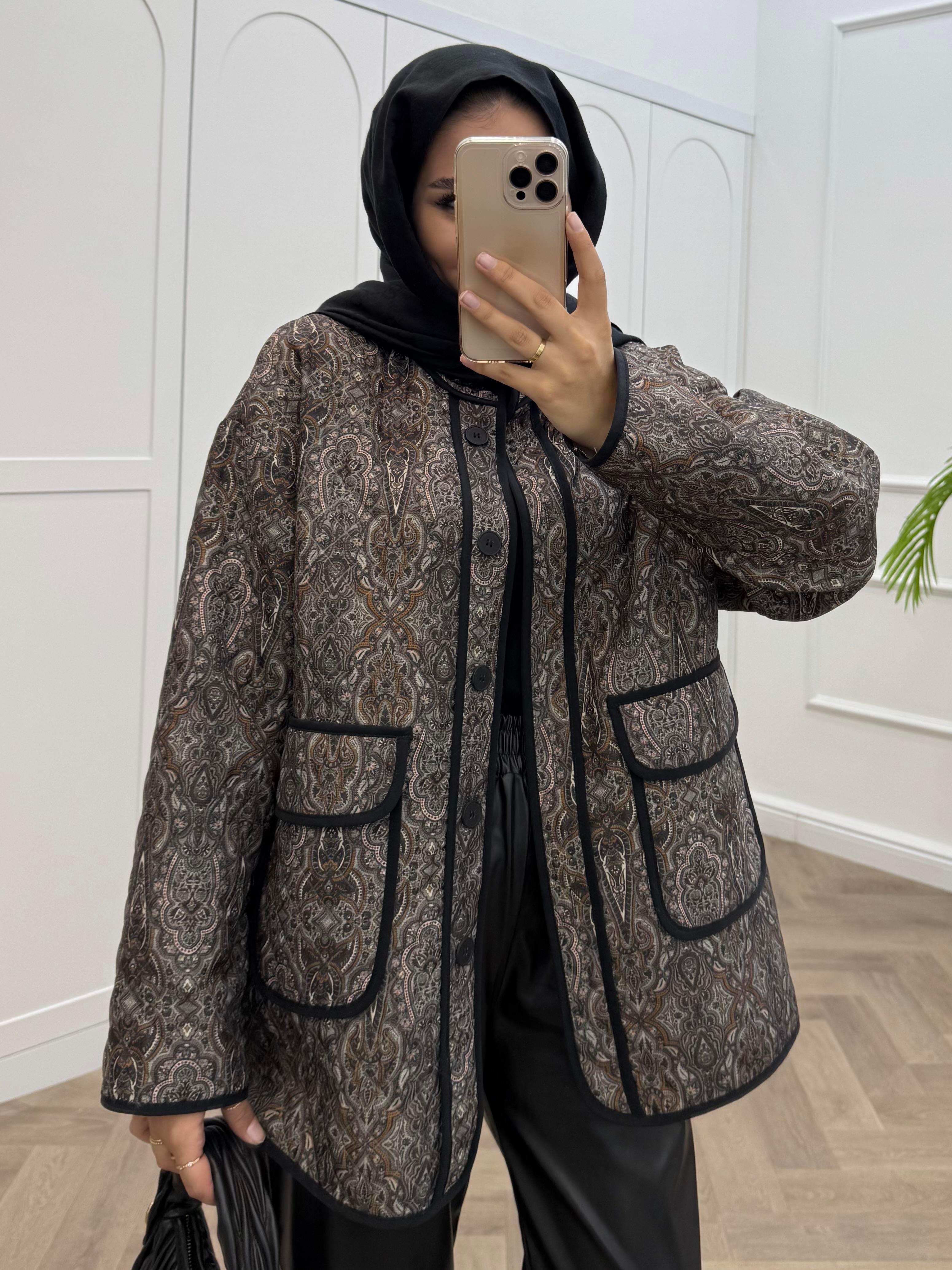 ETNİK DESEN CEKET MÜRDÜM 