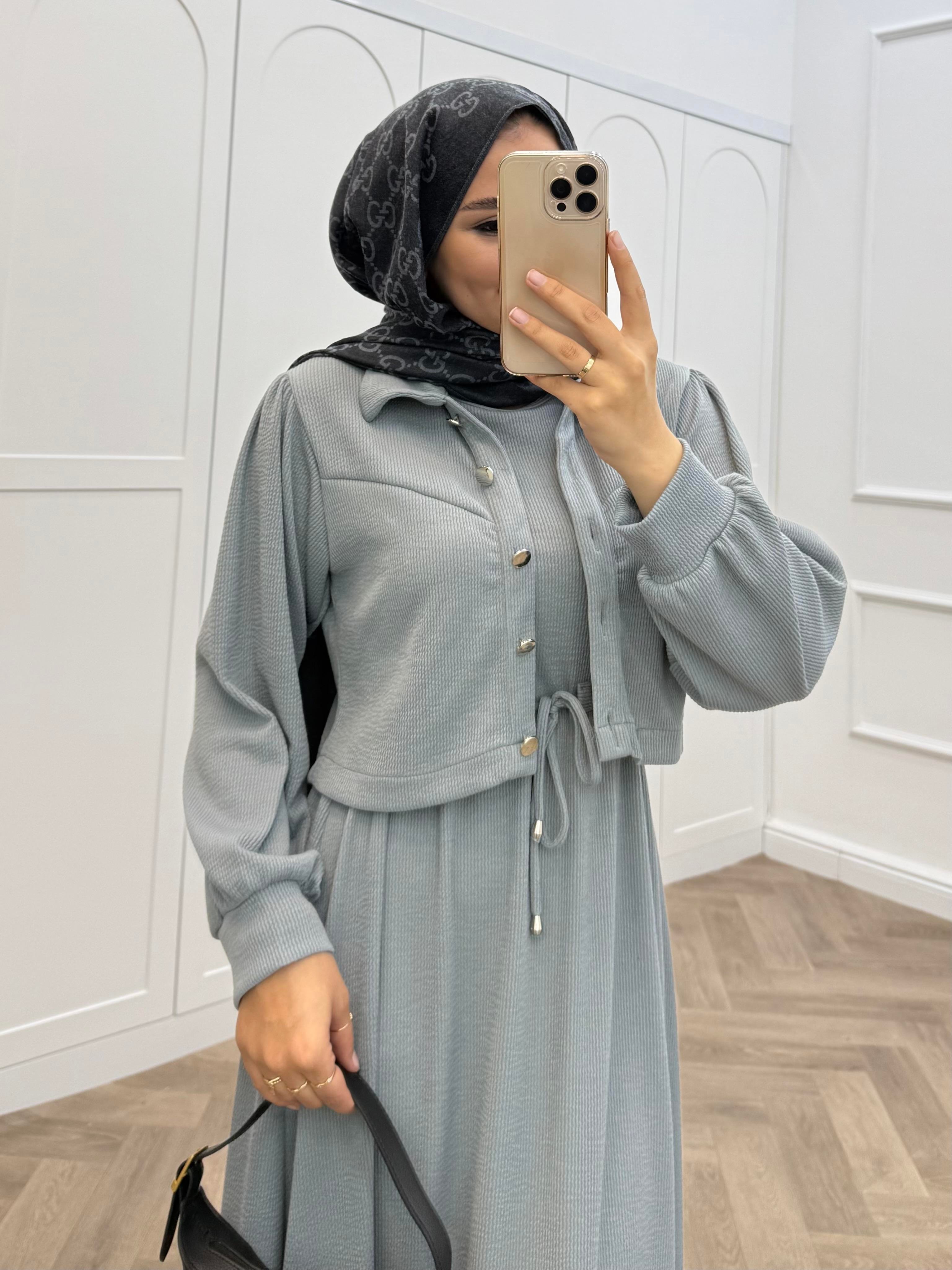 FİTİLLİ CEKETLİ TAKIM ELBİSE GRİ