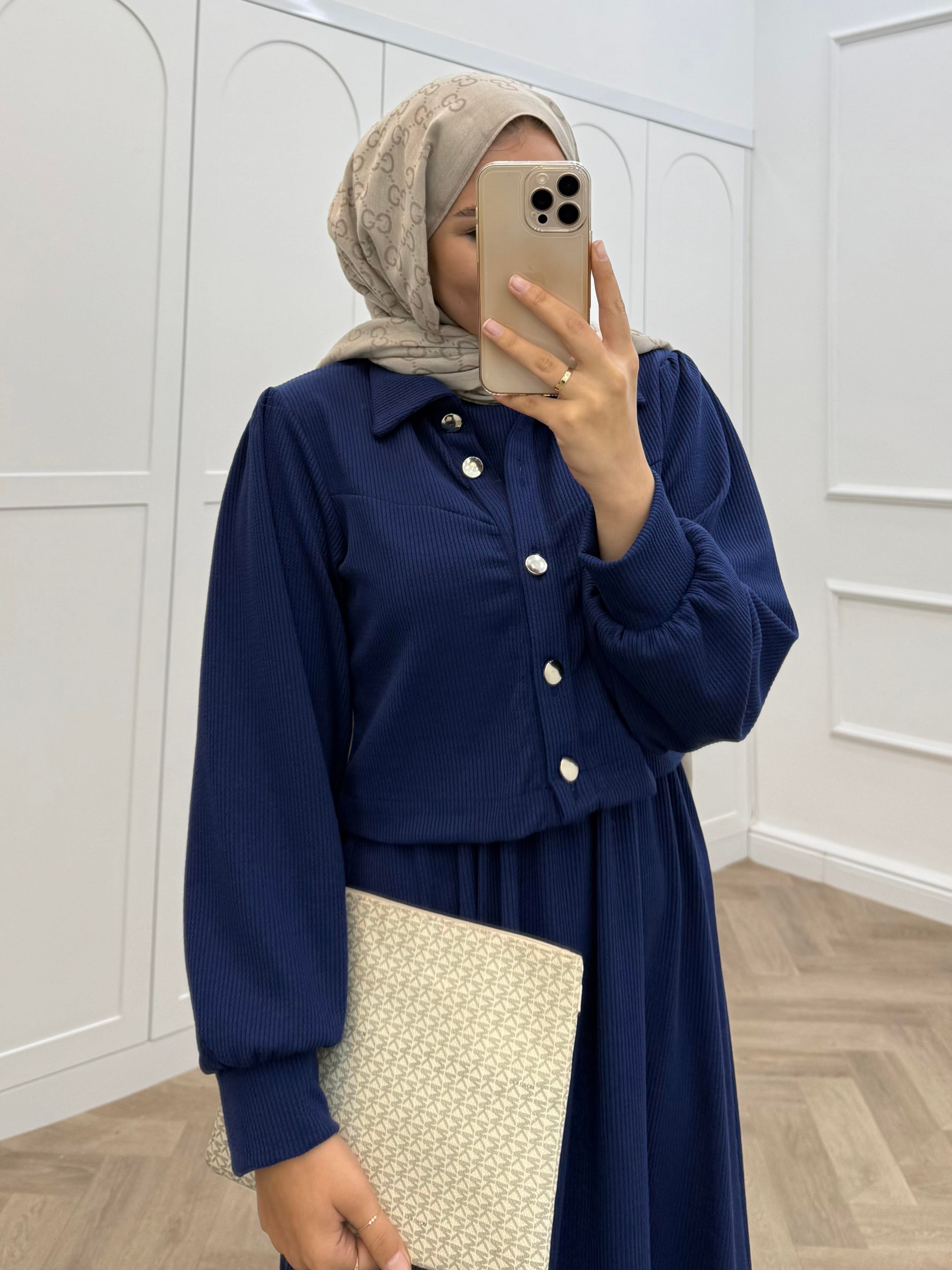 FİTİLLİ CEKETLİ TAKIM ELBİSE LACİVERT