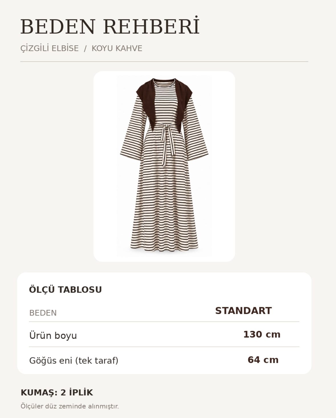 FULARLI ÇİZGİLİ ELBİSE SİİYAH