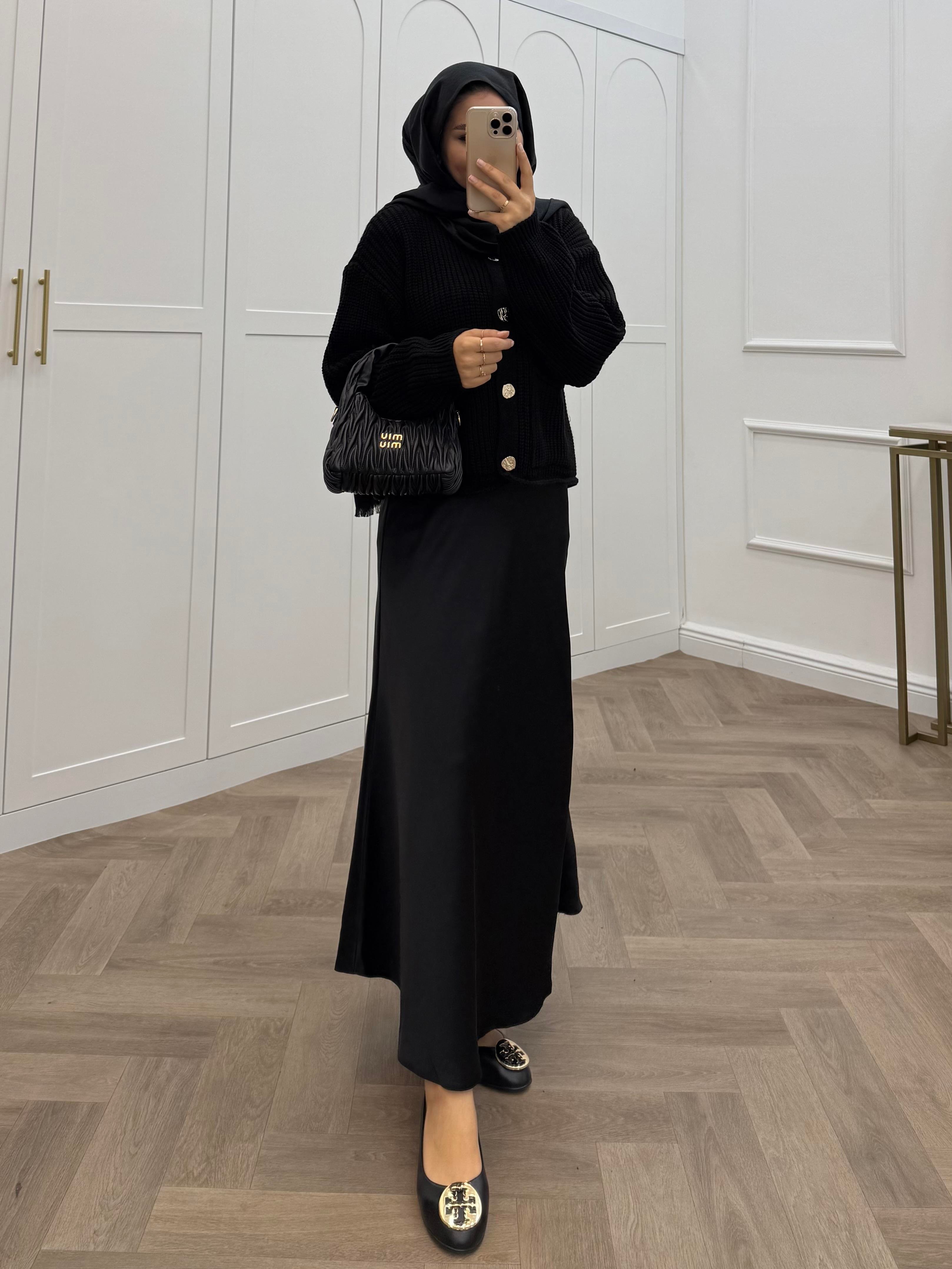 GOLD DÜĞMELİ HIRKA SİYAH