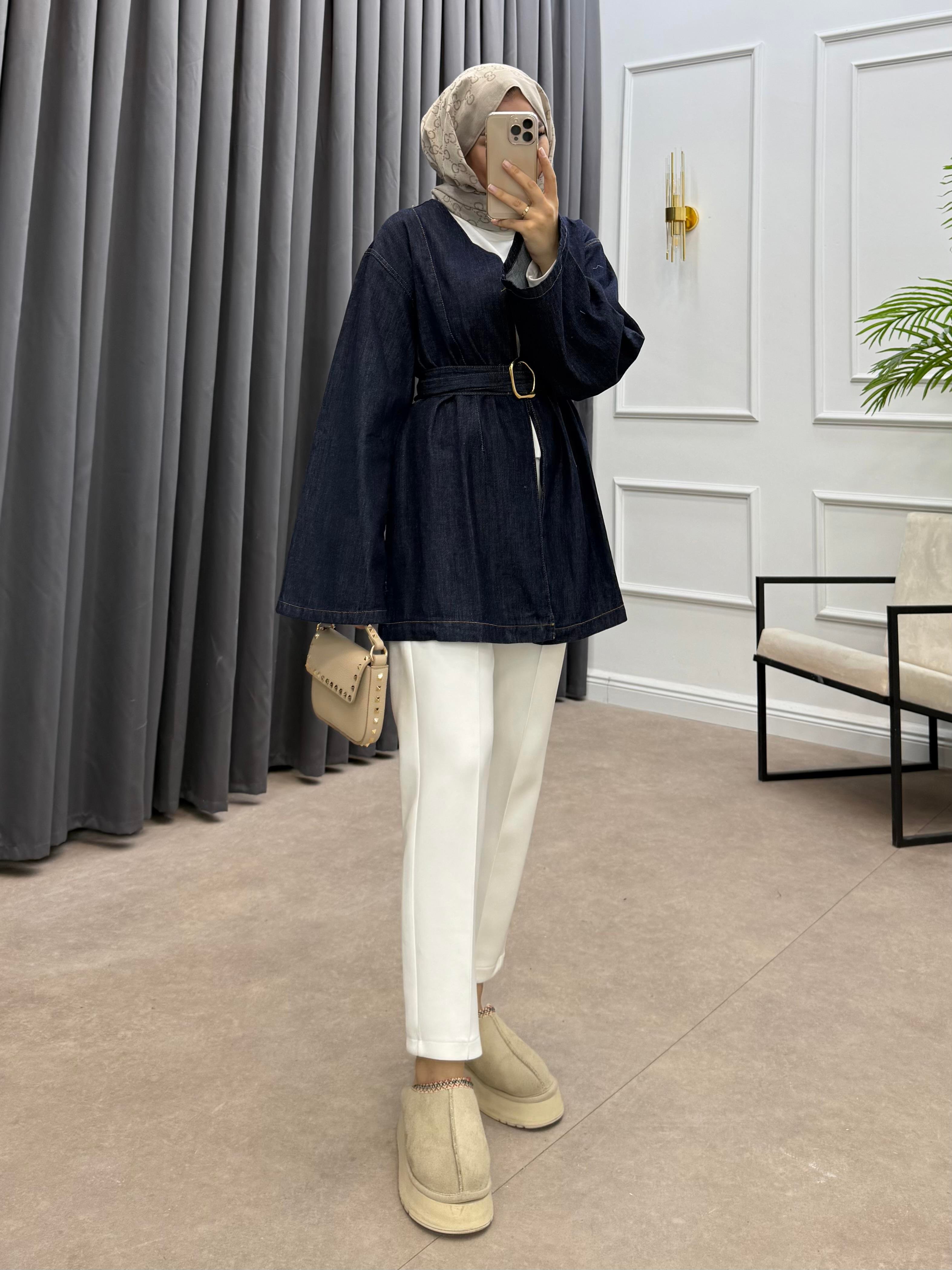 GOLD TOKALI KOT CEKET LACİVERT