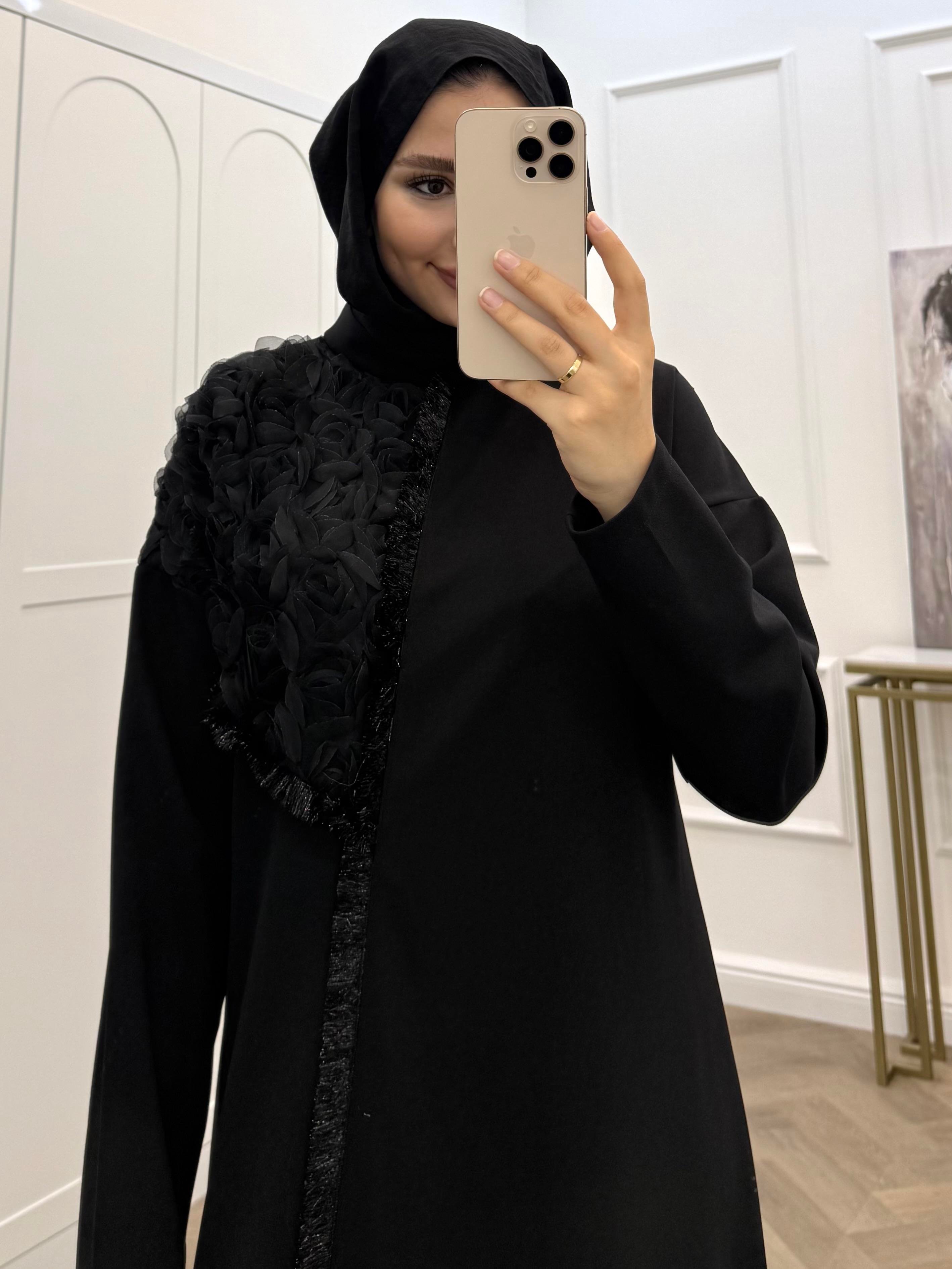 GÜLFEM ELBİSE SİYAH