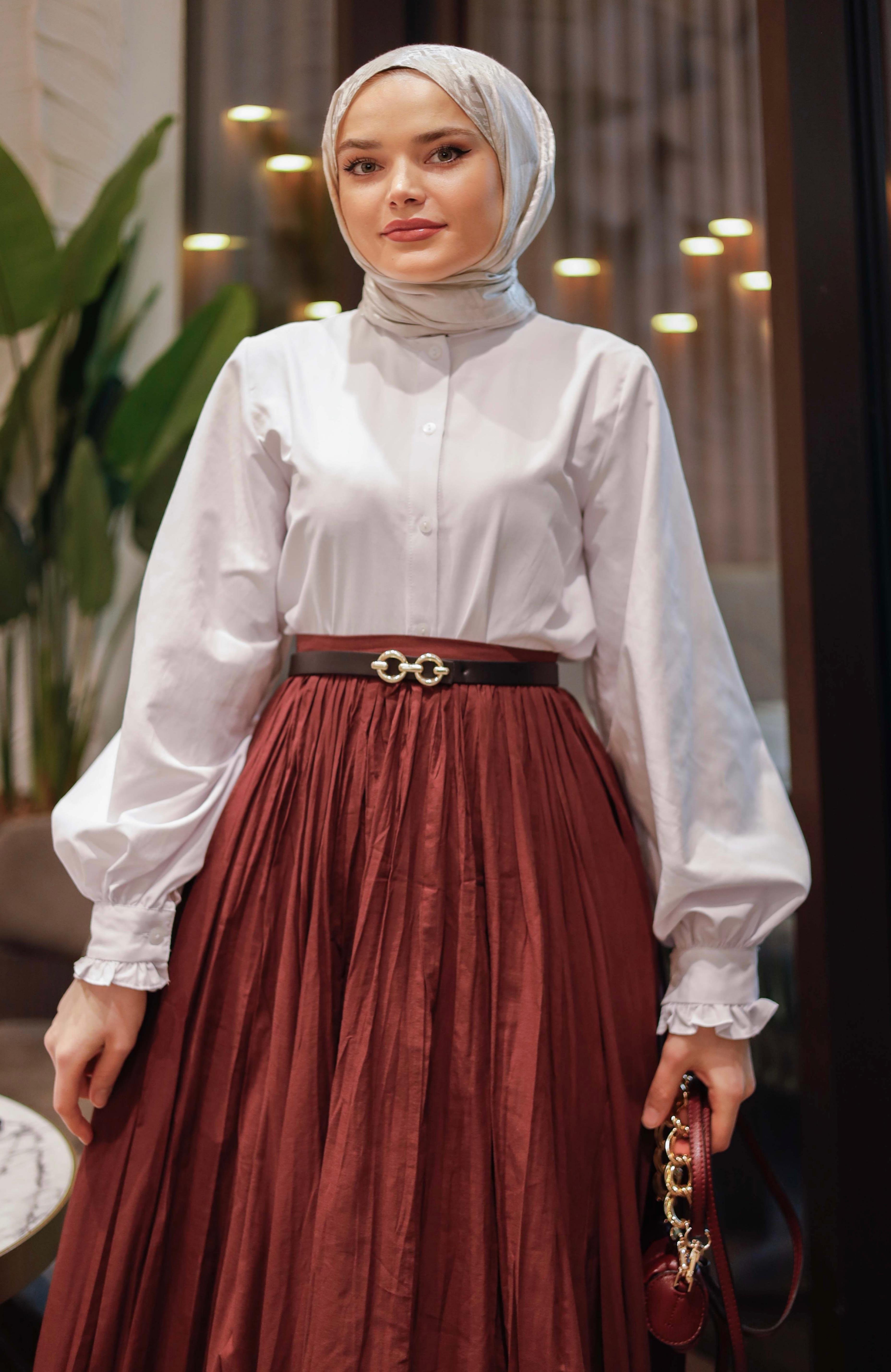 HAKİM YAKA POPLİN GÖMLEK BEYAZ