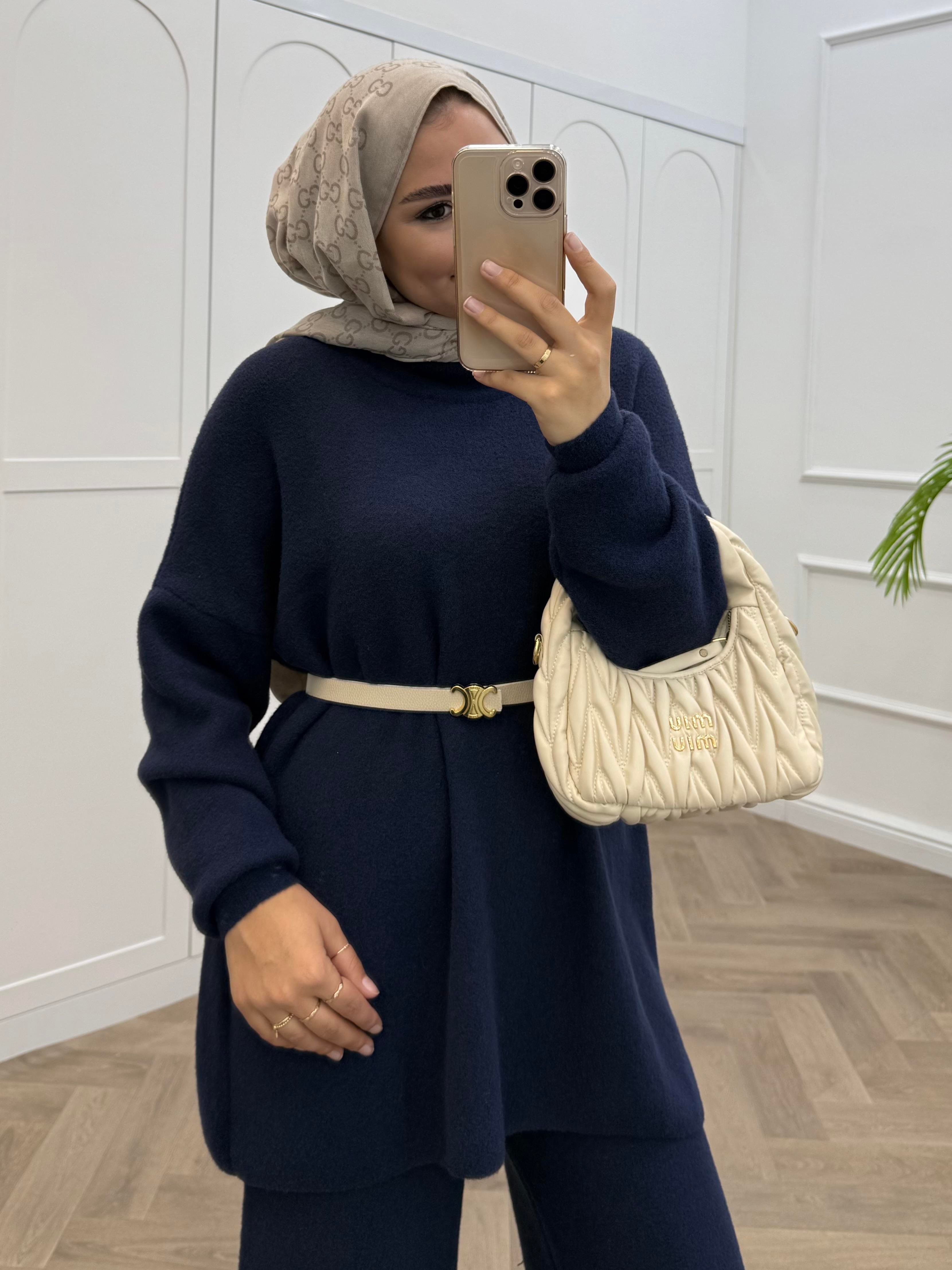 HAKİM YAKA YUMOŞ TAKIM LACİVERT