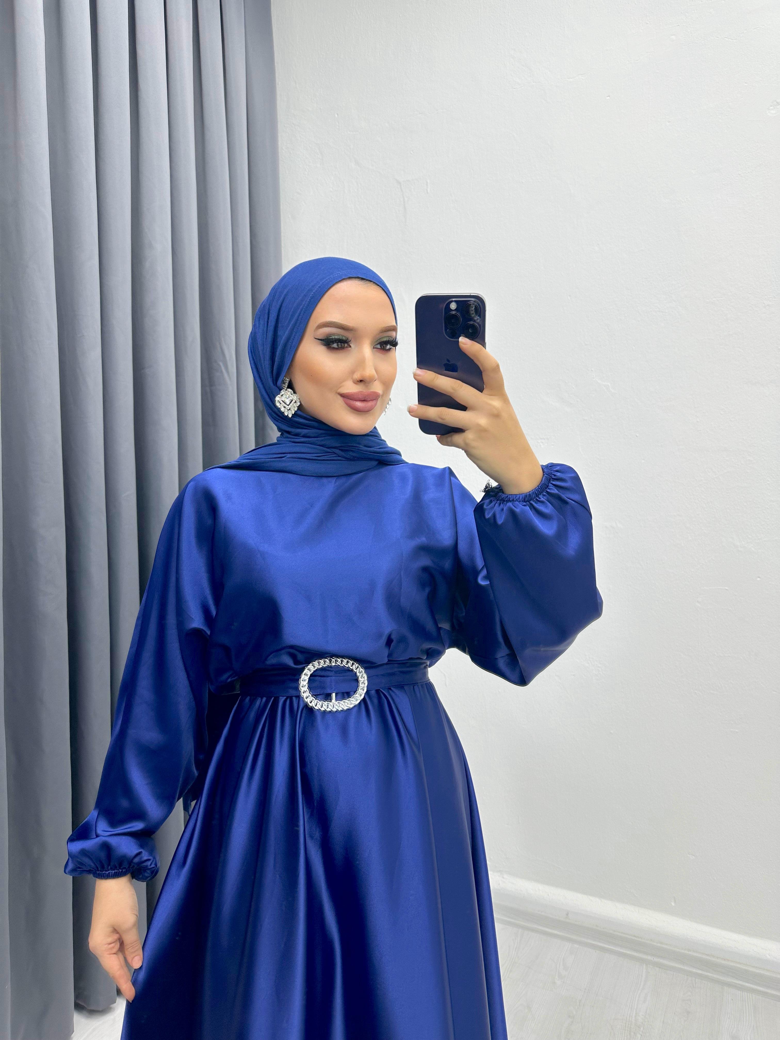 HELİN MODEL ELBİSE LACİVERT