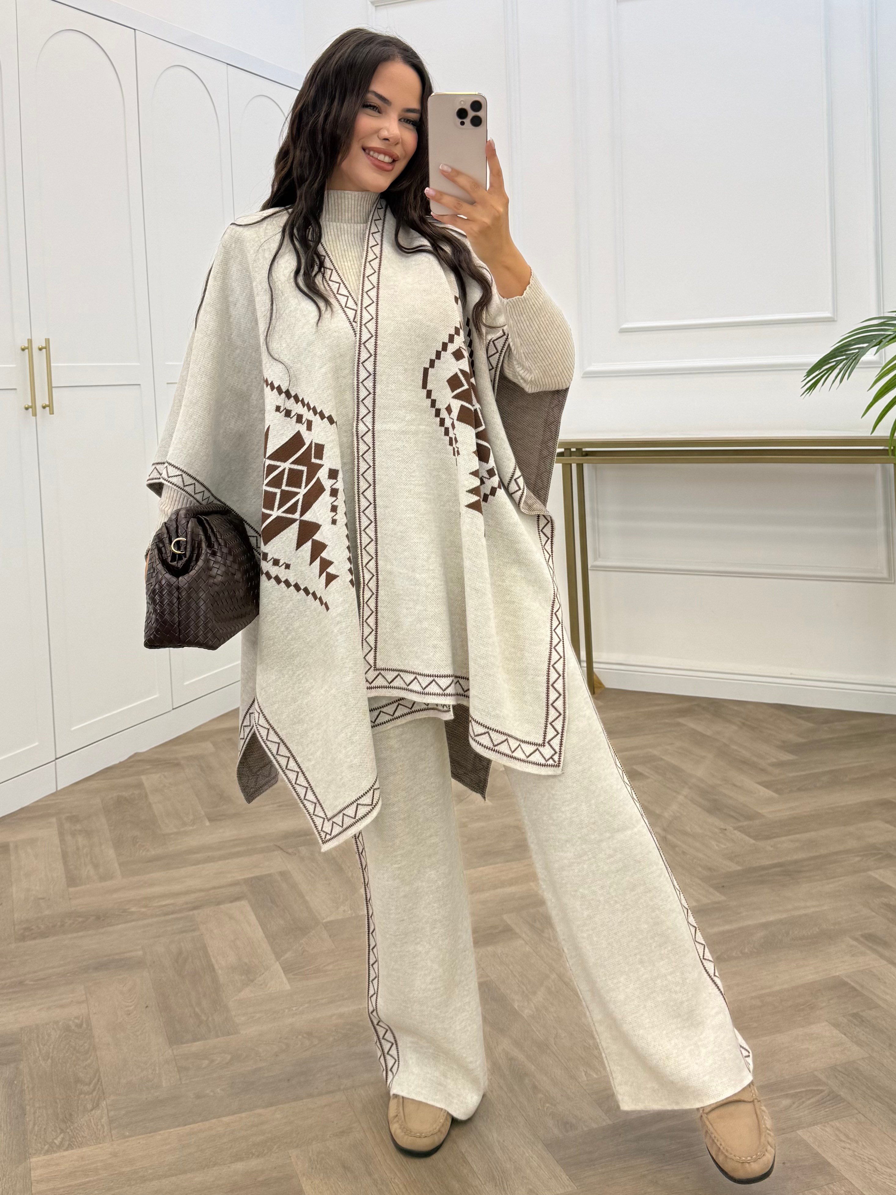 HUMA 3 LÜ TRİKO TAKIM BEJ
